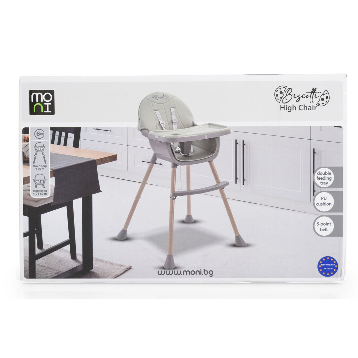 Moni Biscotti Mint 2-in-1 Kinderstoel