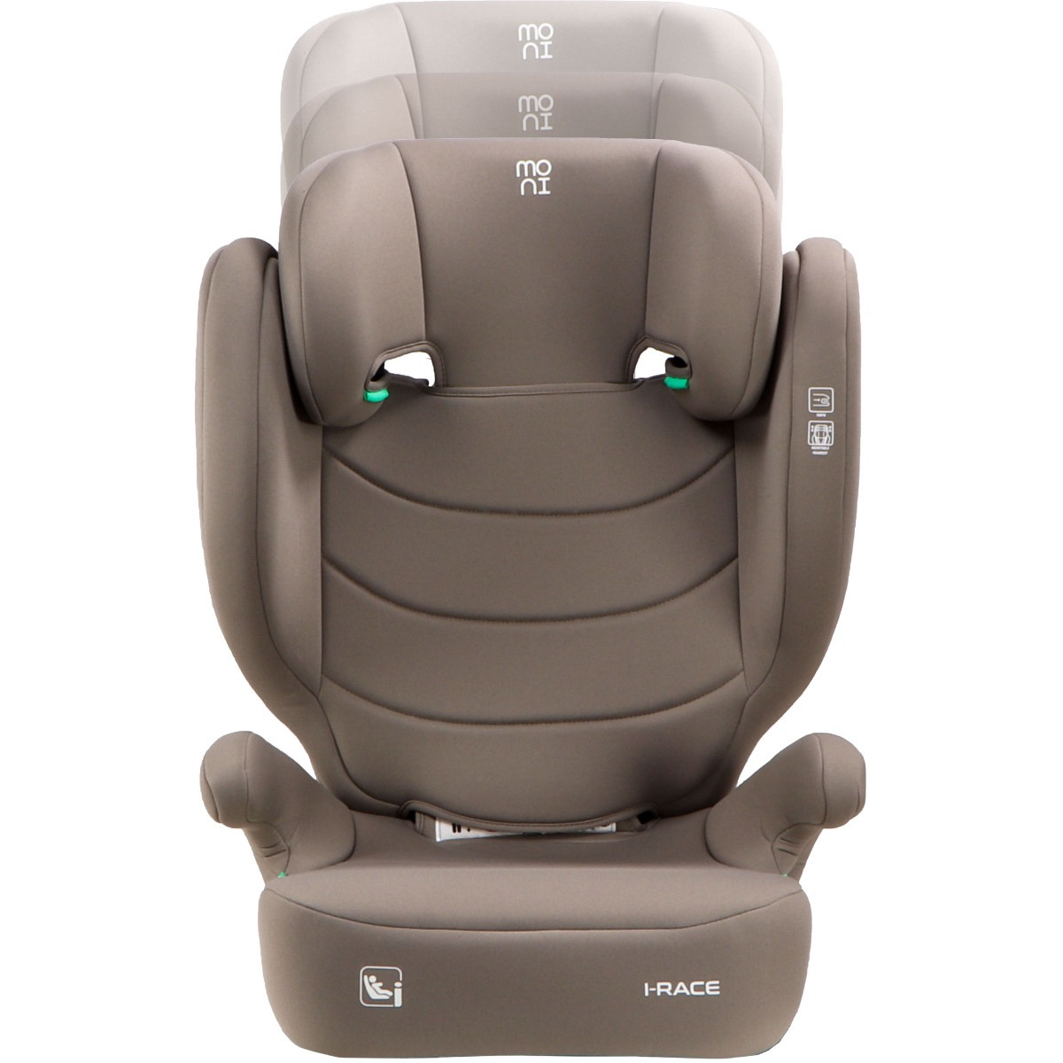 Moni i-Race Cool Beige 100-150 cm Isofix i-Size Autostoel