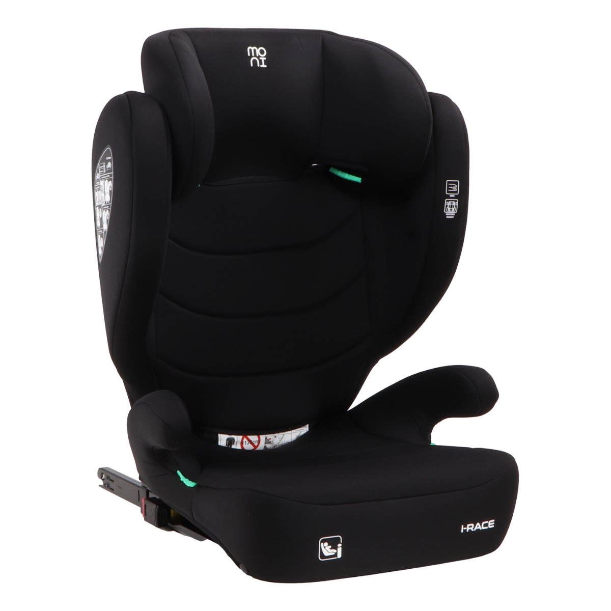 Moni i-Race Cosmo Black 100-150 cm Isofix i-Size Autostoel