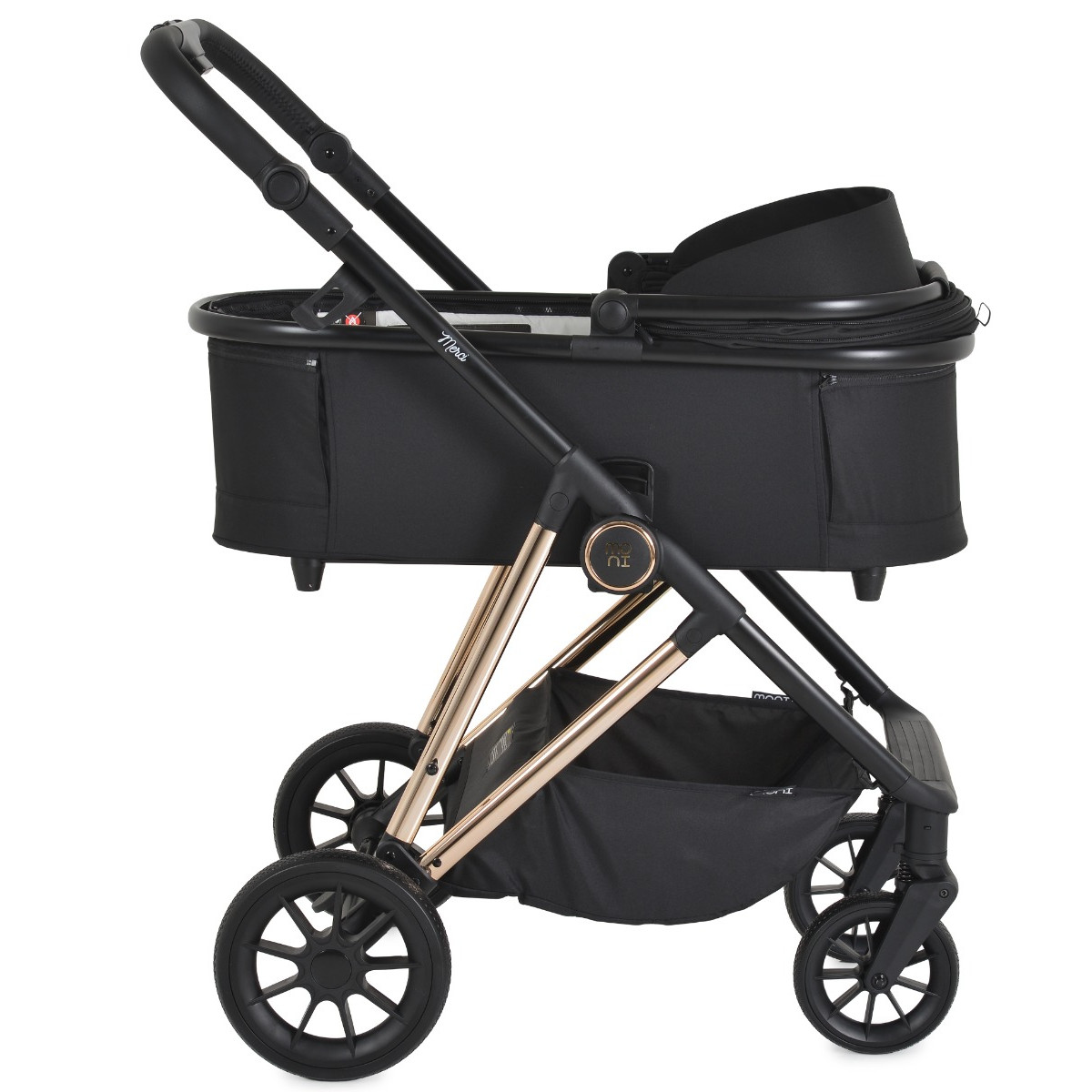 Moni Merci Onyx Black 3-in-1 Kinderwagen met i-Size Autostoel