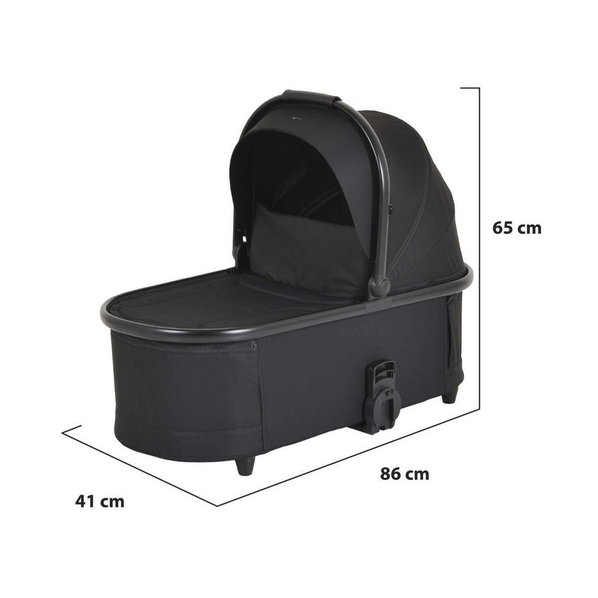 Moni Merci Onyx Black 3-in-1 Kinderwagen met i-Size Autostoel