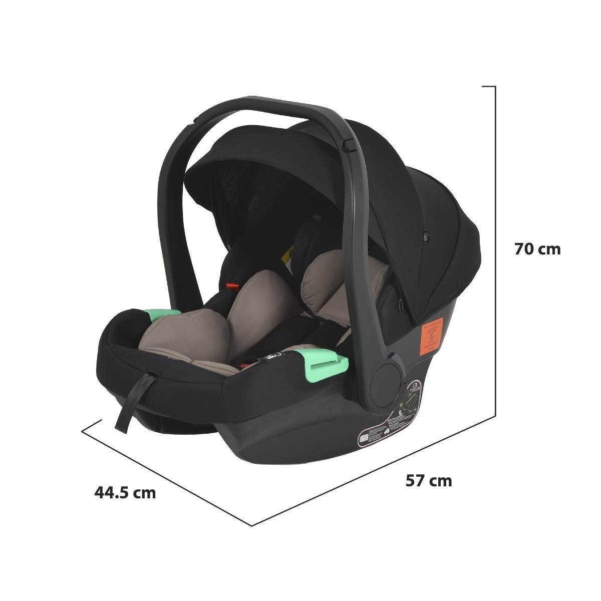 Moni Merci Beige 3-in-1 Kinderwagen met i-Size Autostoel