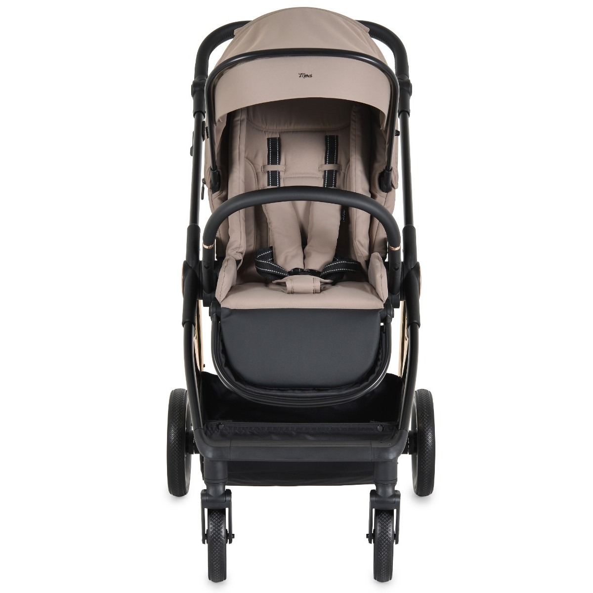 Moni Merci Beige 3-in-1 Kinderwagen met i-Size Autostoel
