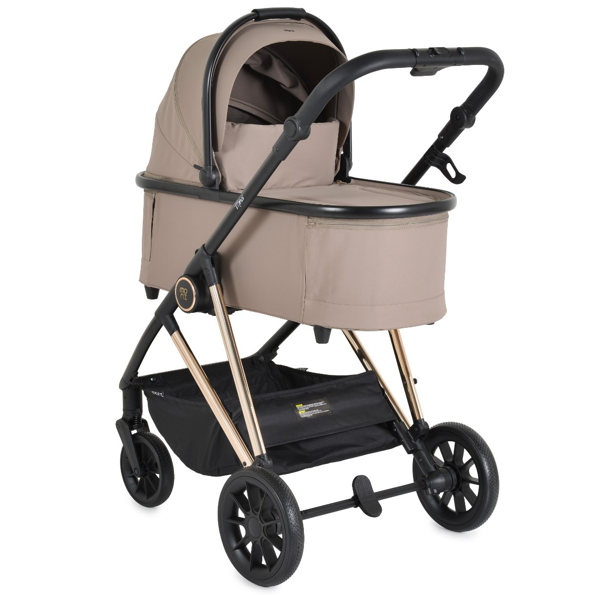 Moni Merci Beige 3-in-1 Kinderwagen met i-Size Autostoel