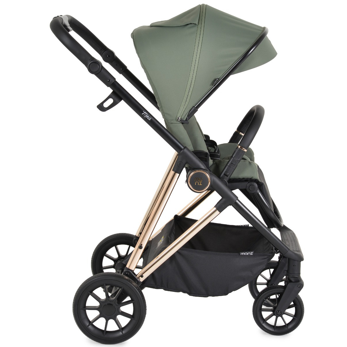 Moni Merci Dark Green 3-in-1 Kinderwagen met i-Size Autostoel