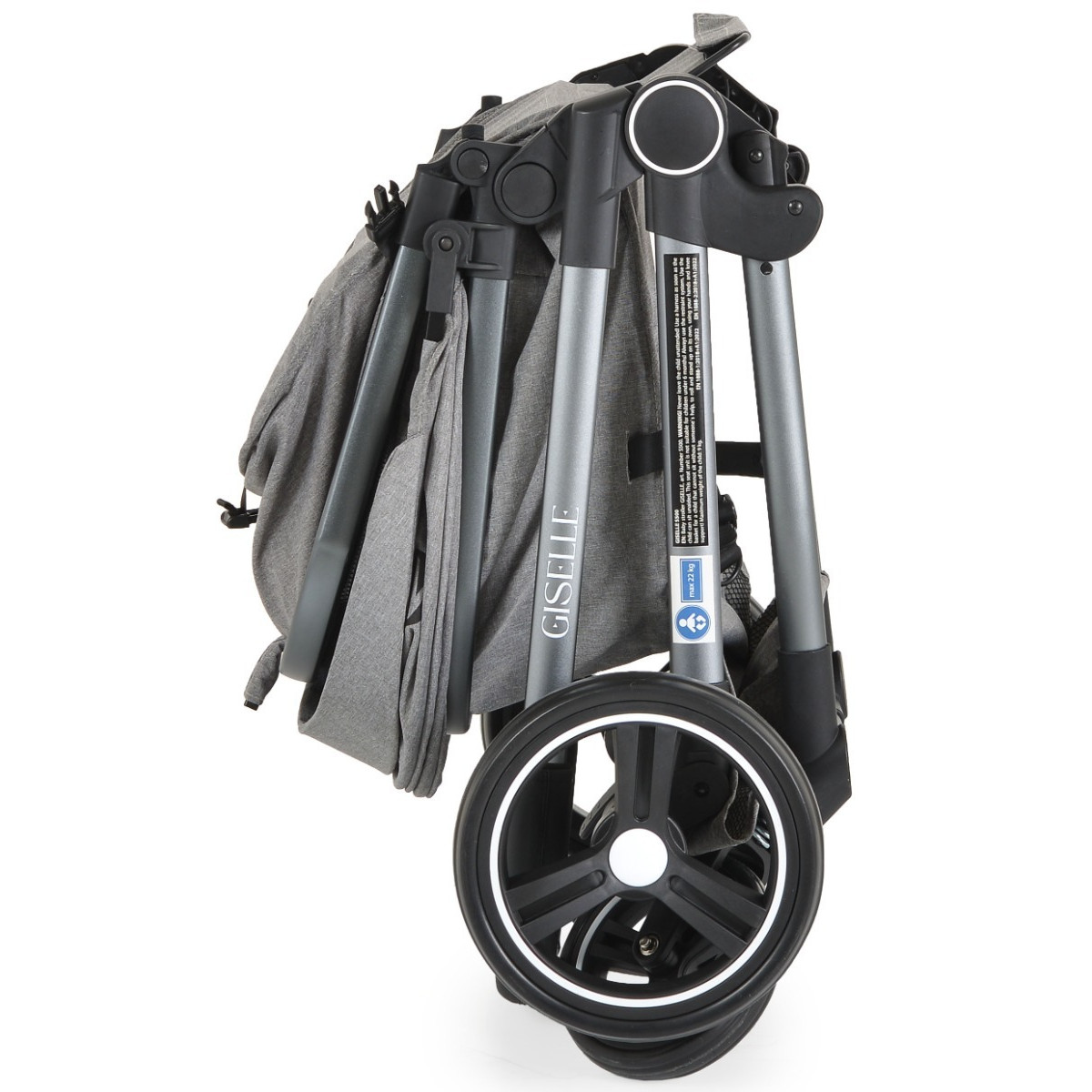 Moni Nania Giselle Grey Combi 3-in-1 Kinderwagen met i-Size Autostoel