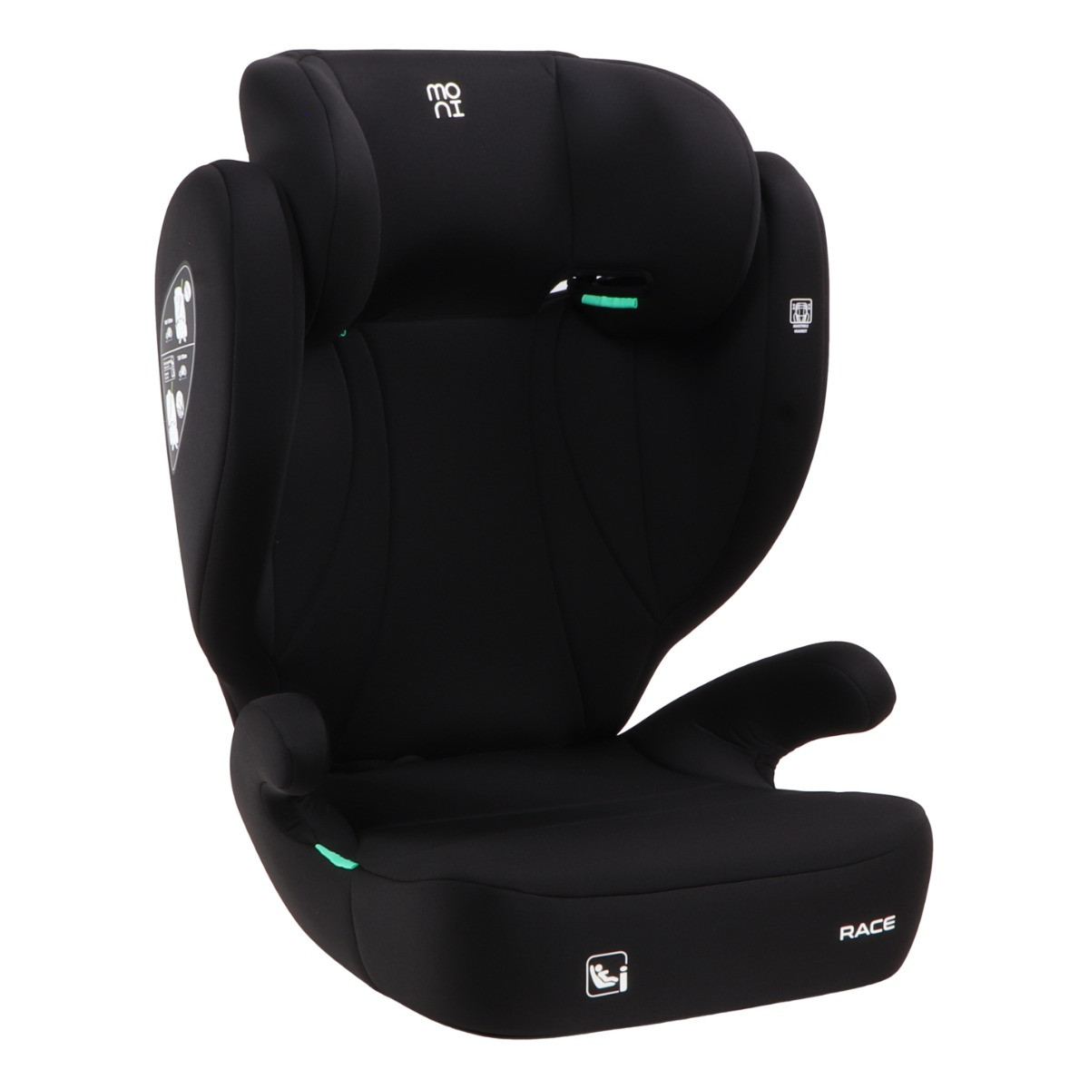 Moni Race Cosmo Black 100-150 cm i-Size Autostoel