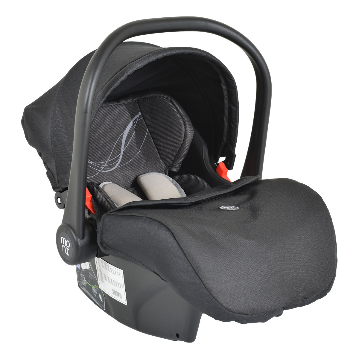 Moni Rio Black 3-in-1 Combi Kinderwagen Incl. i-Size Autostoel