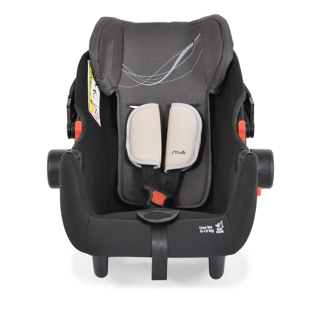 Moni Rio Black 3-in-1 Combi Kinderwagen Incl. i-Size Autostoel