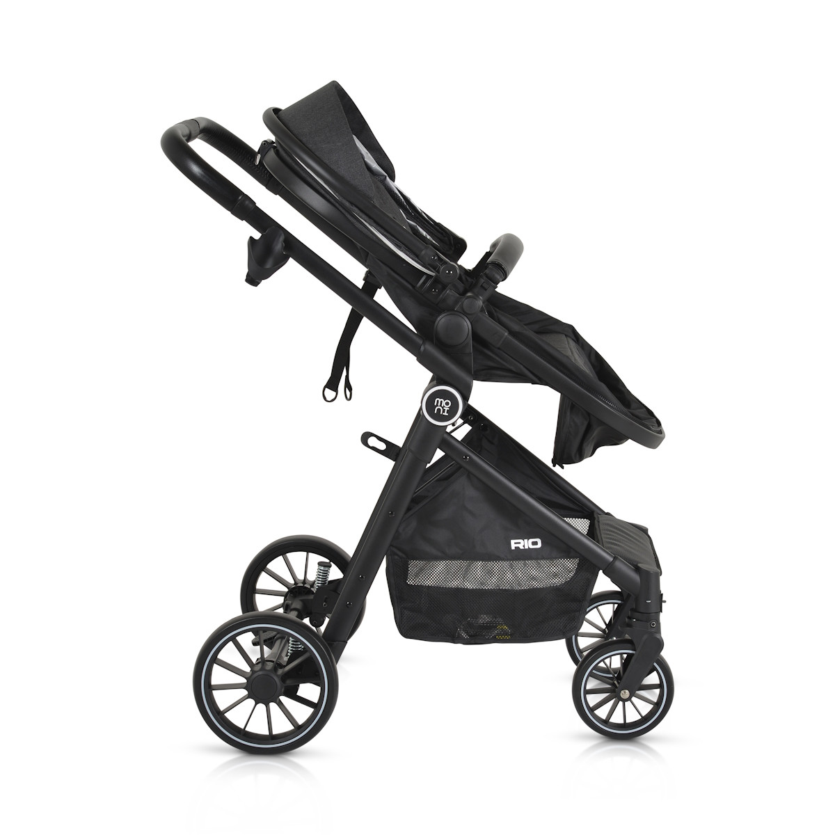 Moni Rio Black 3-in-1 Combi Kinderwagen Incl. i-Size Autostoel