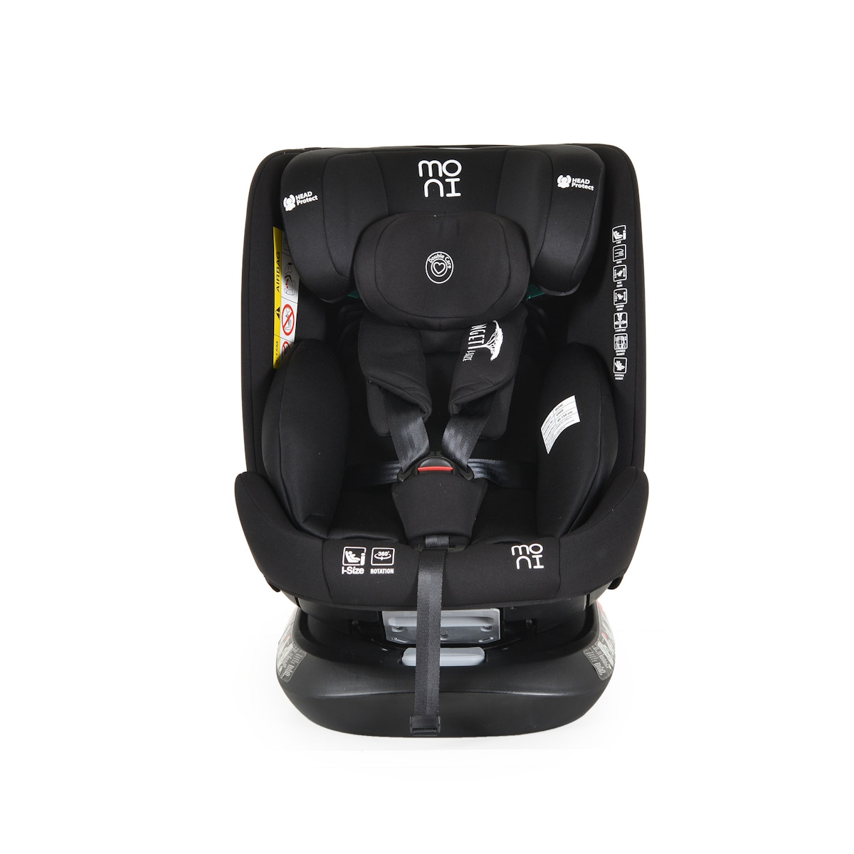 Moni Serengeti Black 40-150 cm i-Size 360° Autostoel