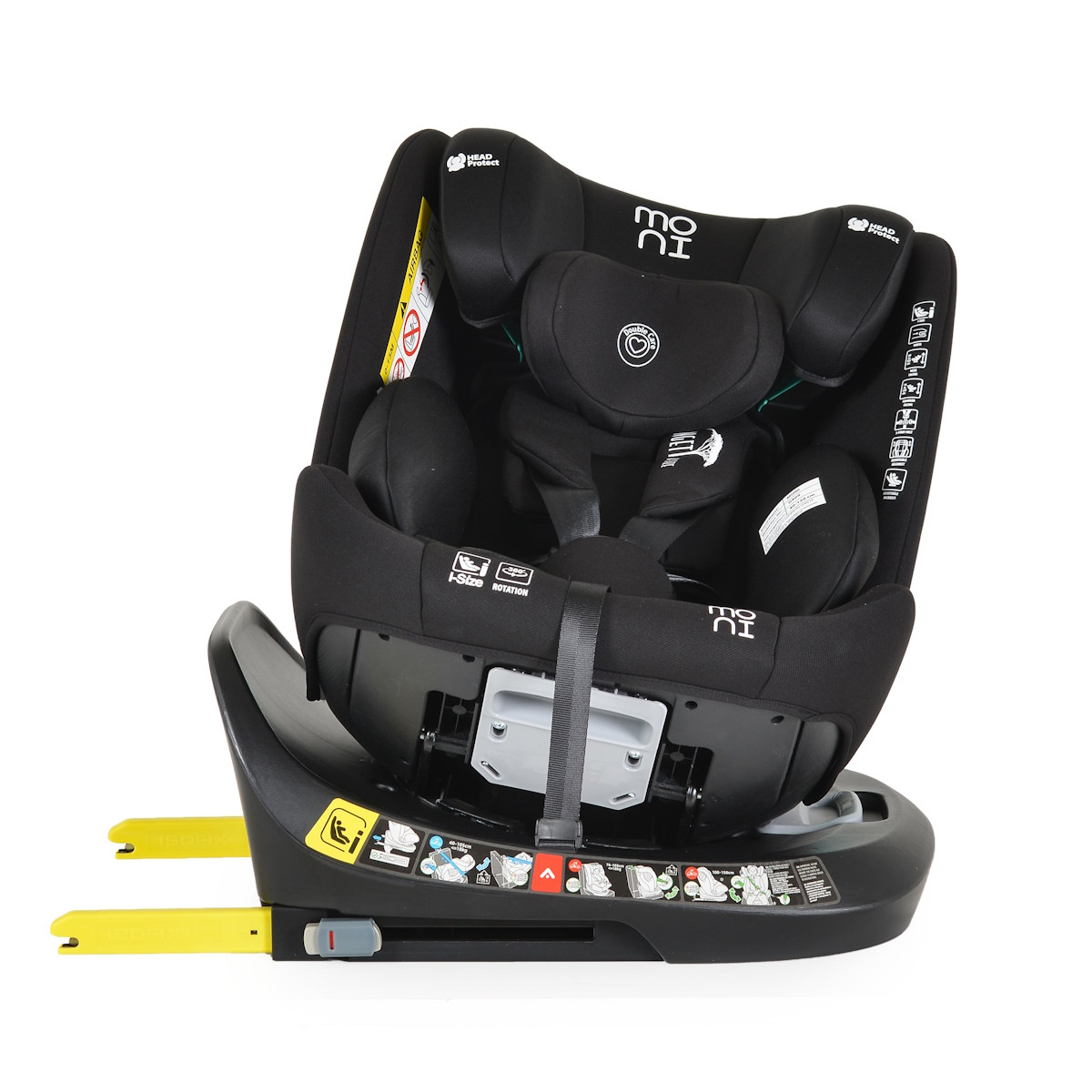 Moni Serengeti Black 40-150 cm i-Size 360° Autostoel