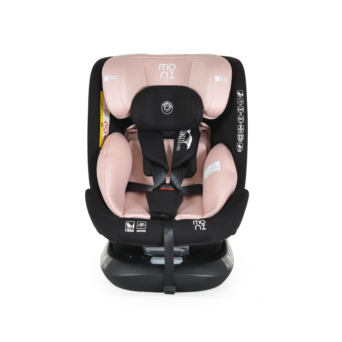 Moni Serengeti Gently Pink 40-150 cm i-Size 360° Autostoel