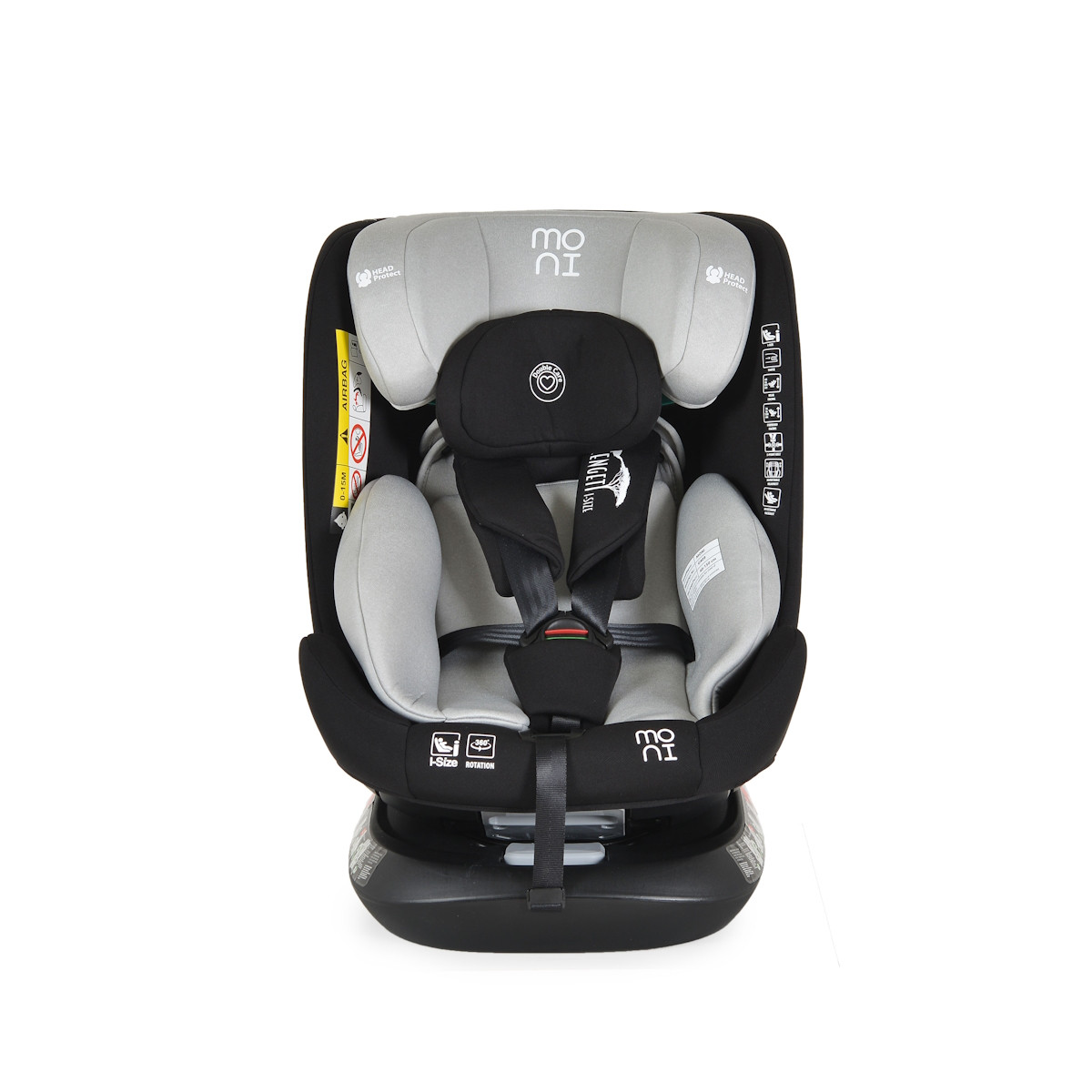 Moni Serengeti Light Grey 40-150 cm i-Size 360° Autostoel