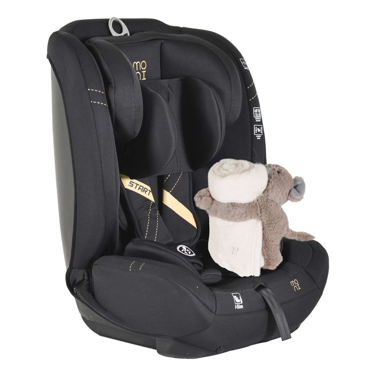 Moni Start Black 76-150 cm i-Size Autostoel