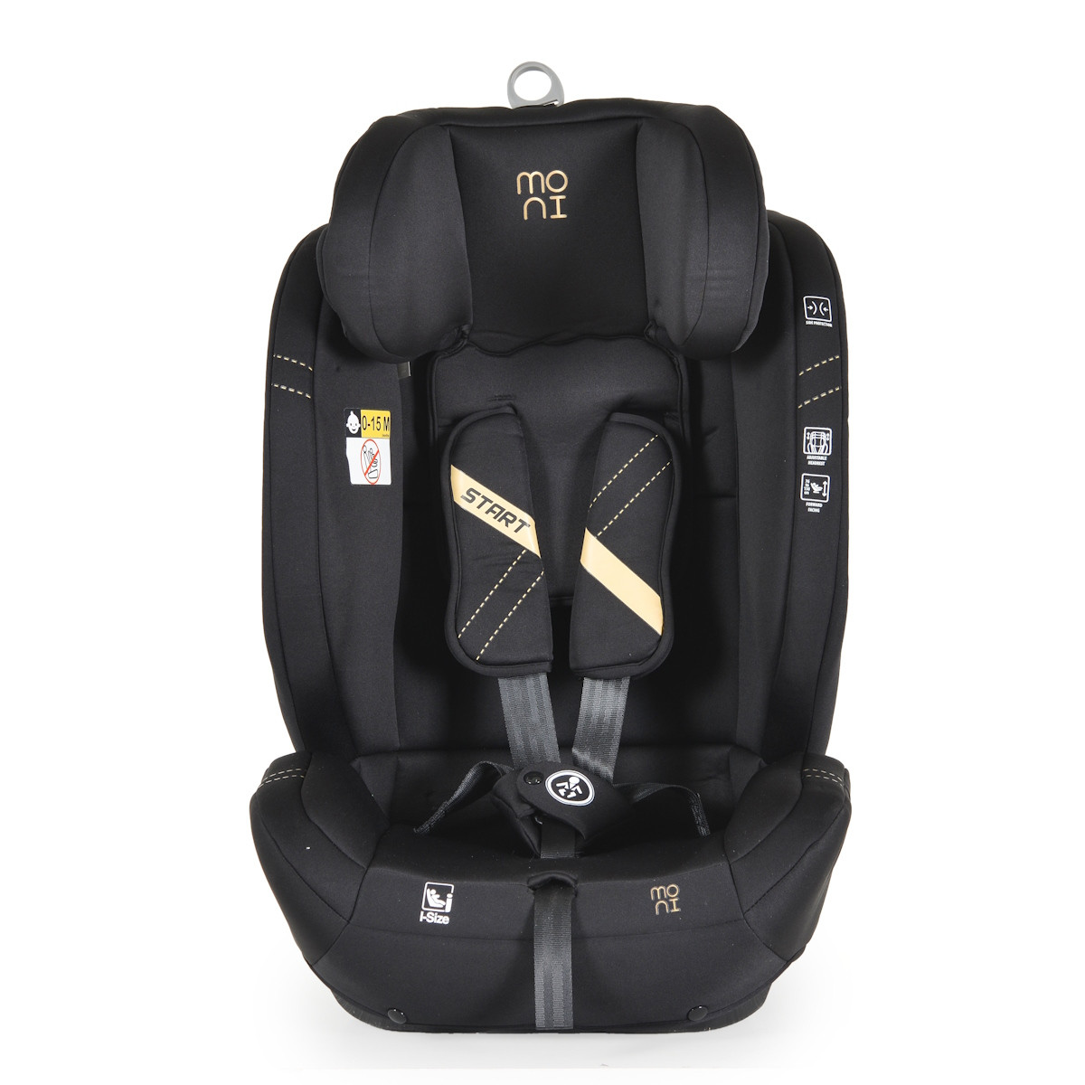 Moni Start Black 76-150 cm i-Size Autostoel