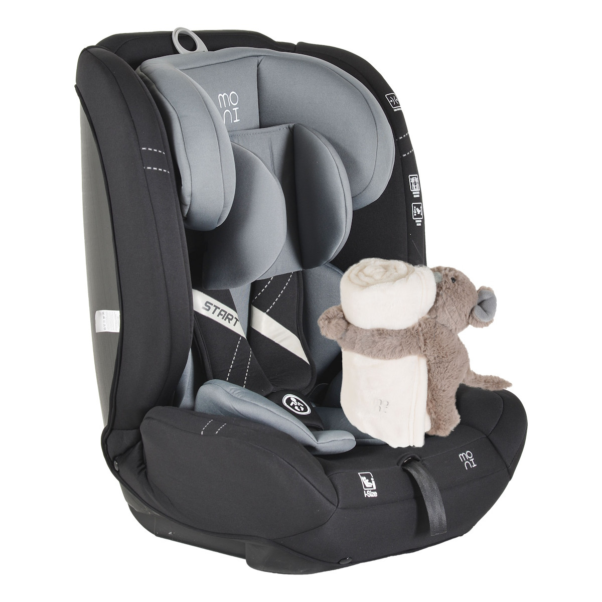 Moni Start Grey 76-150 cm i-Size Autostoel