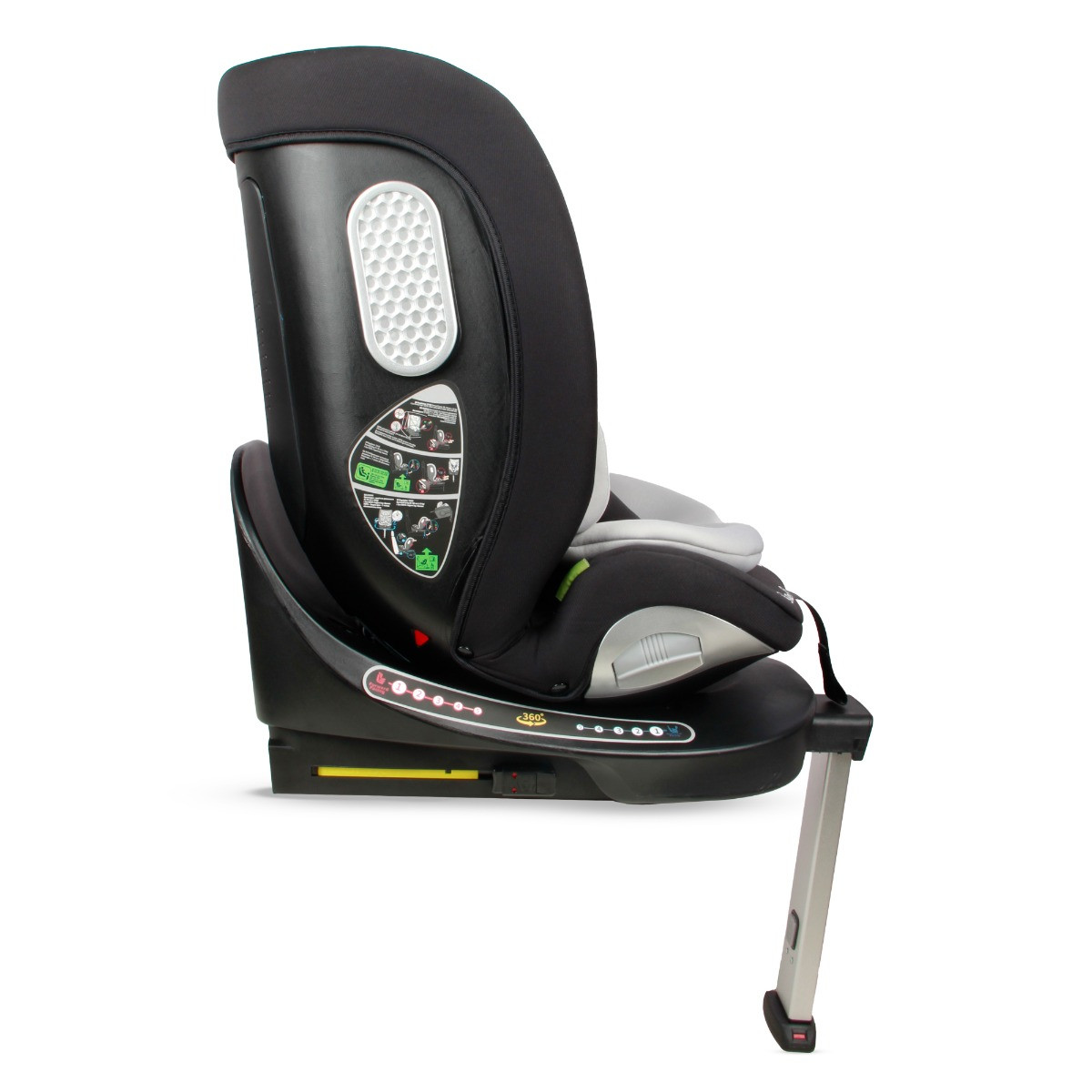 Moni Strike Dark Grey 40-150 cm 360° i-Size Autostoel