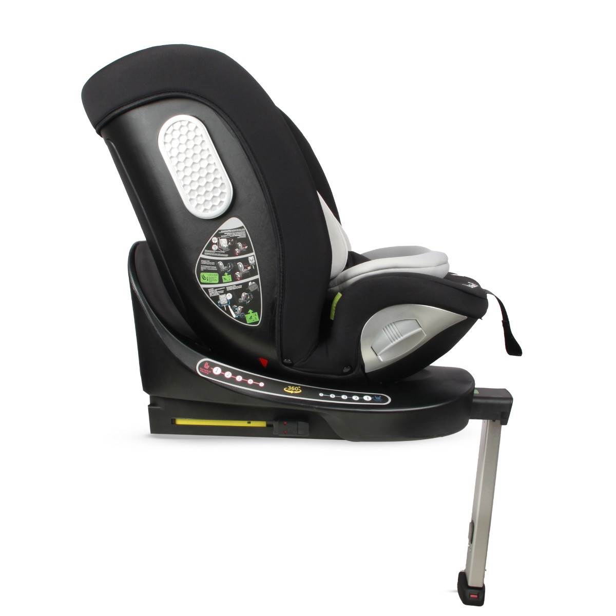 Moni Strike Dark Grey 40-150 cm 360° i-Size Autostoel