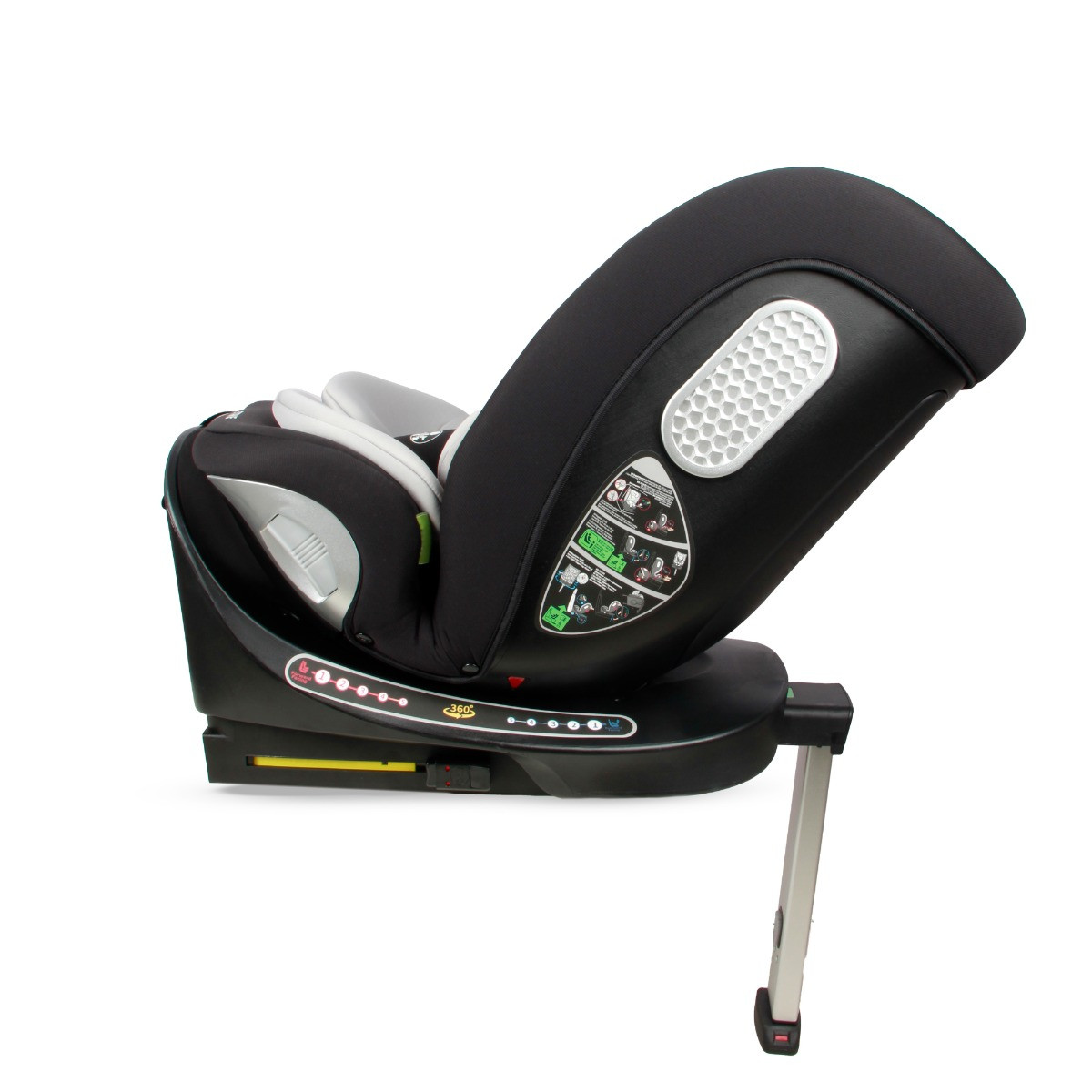 Moni Strike Dark Grey 40-150 cm 360° i-Size Autostoel