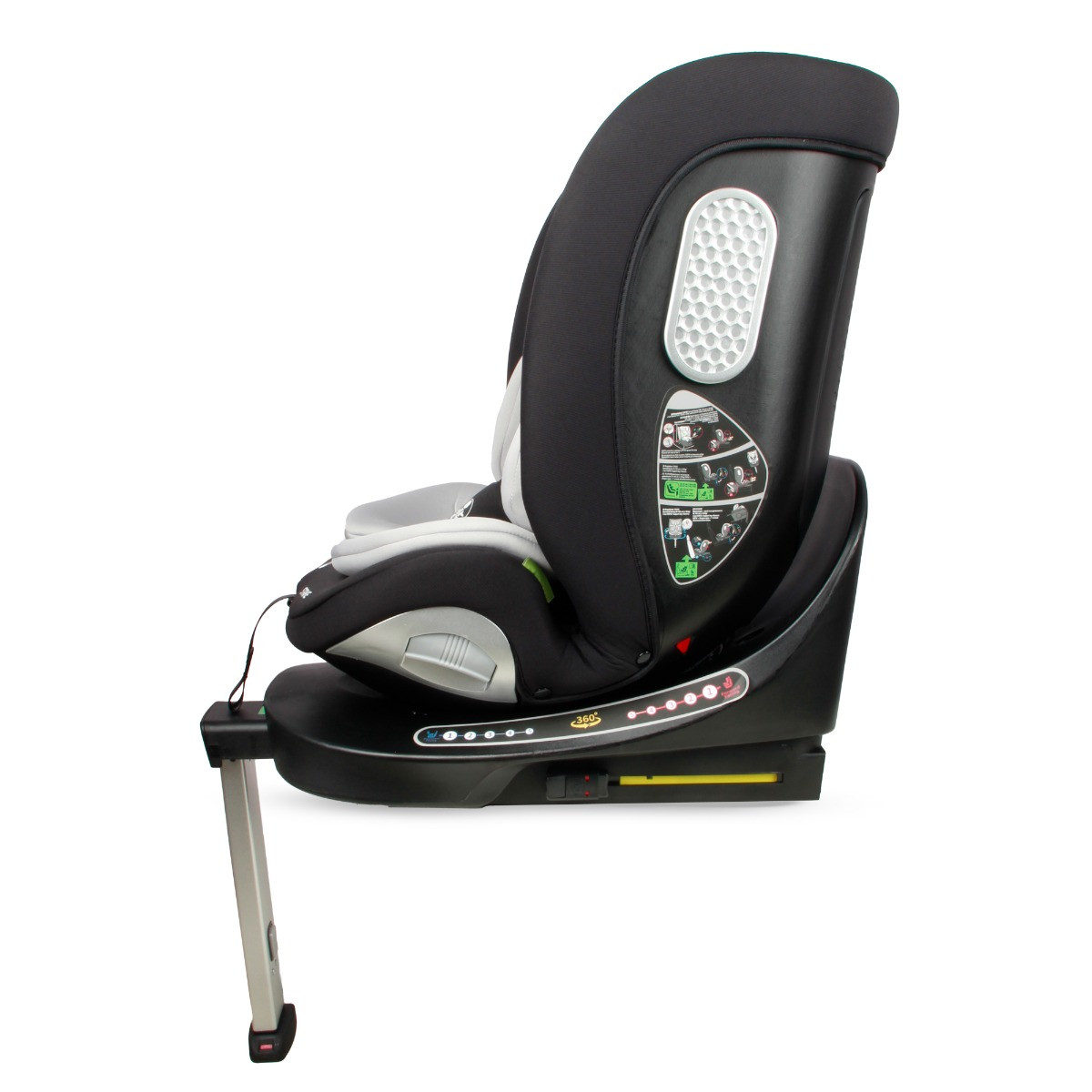 Moni Strike Dark Grey 40-150 cm 360° i-Size Autostoel