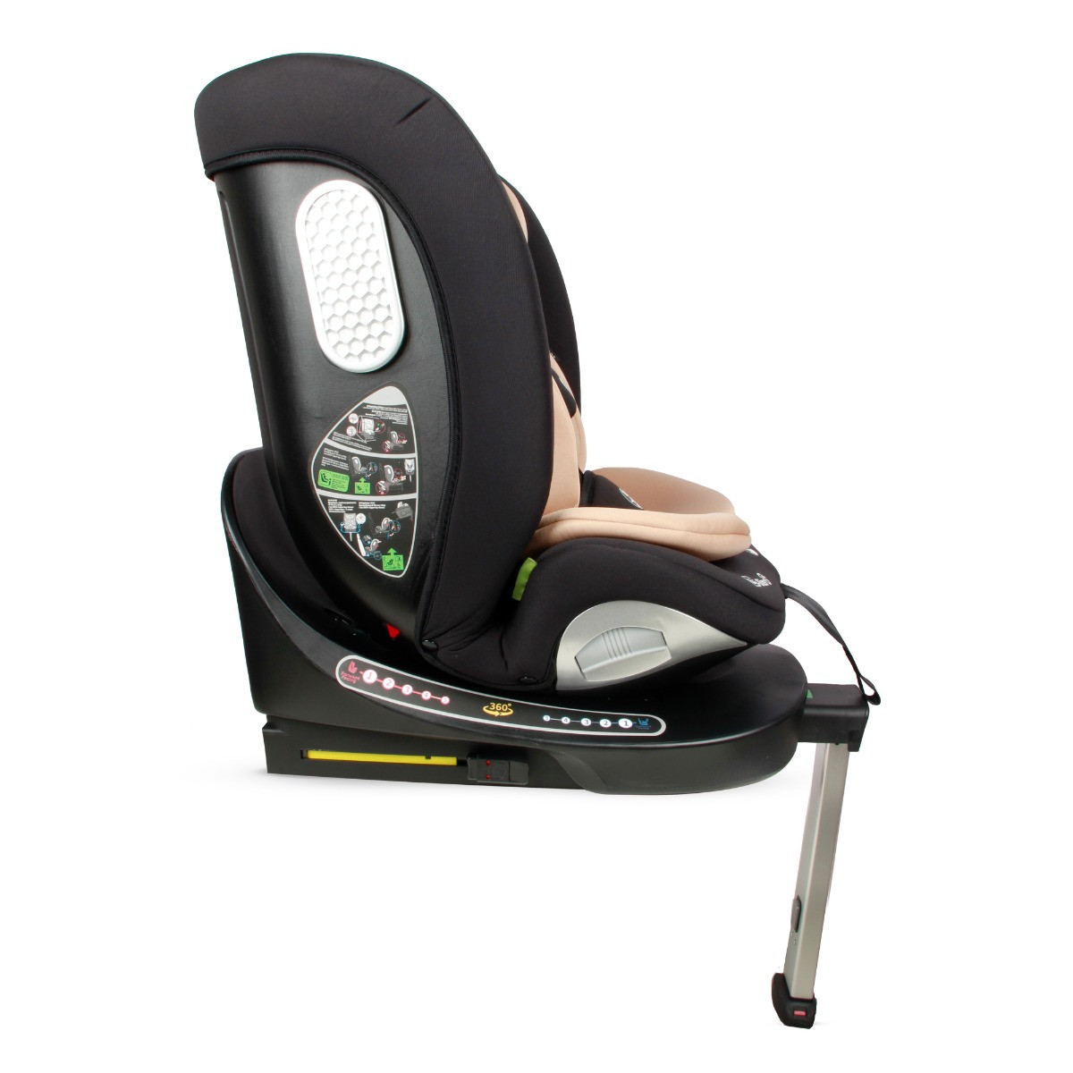 Moni Strike Sand Beige 40-150 cm 360° i-Size Autostoel