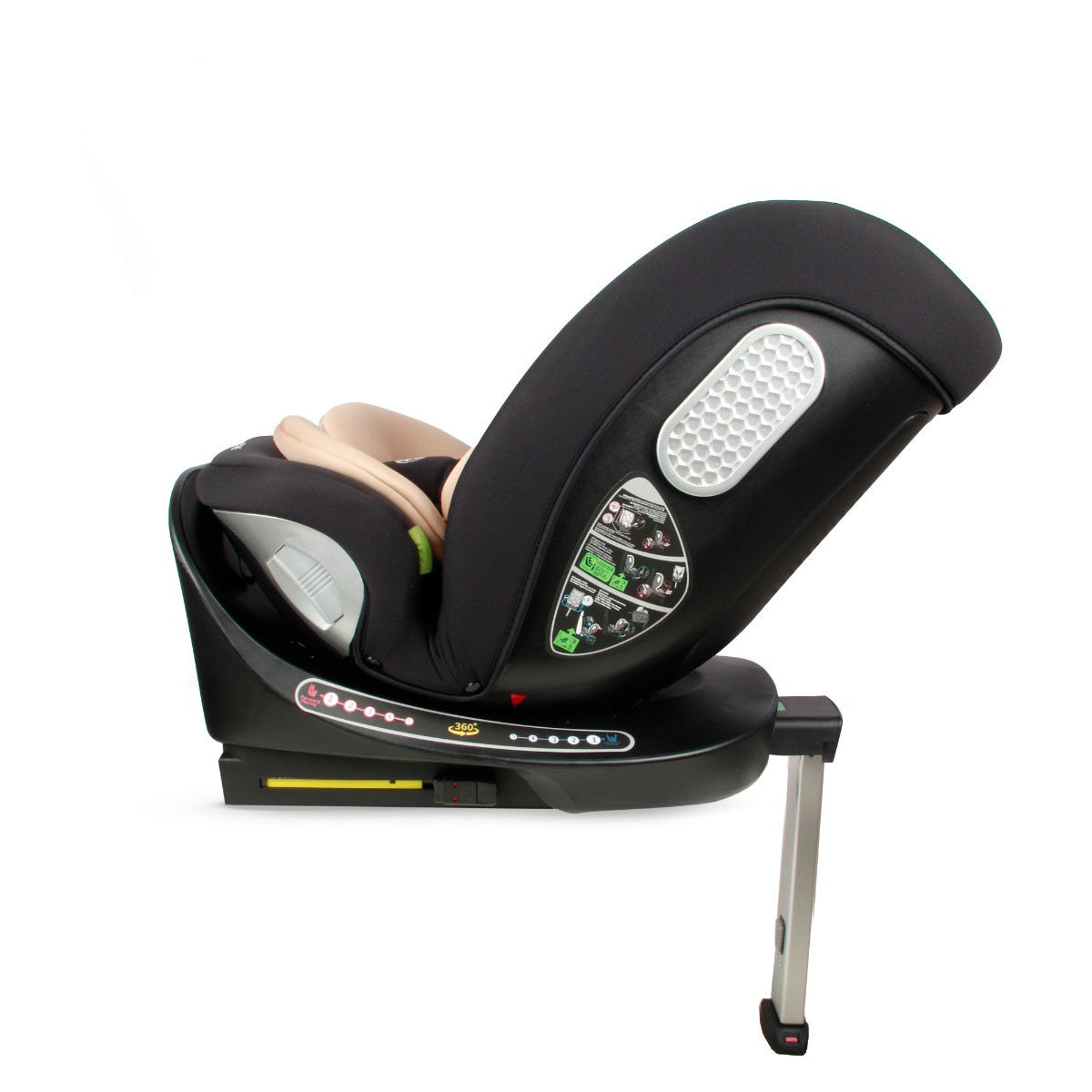 Moni Strike Sand Beige 40-150 cm 360° i-Size Autostoel