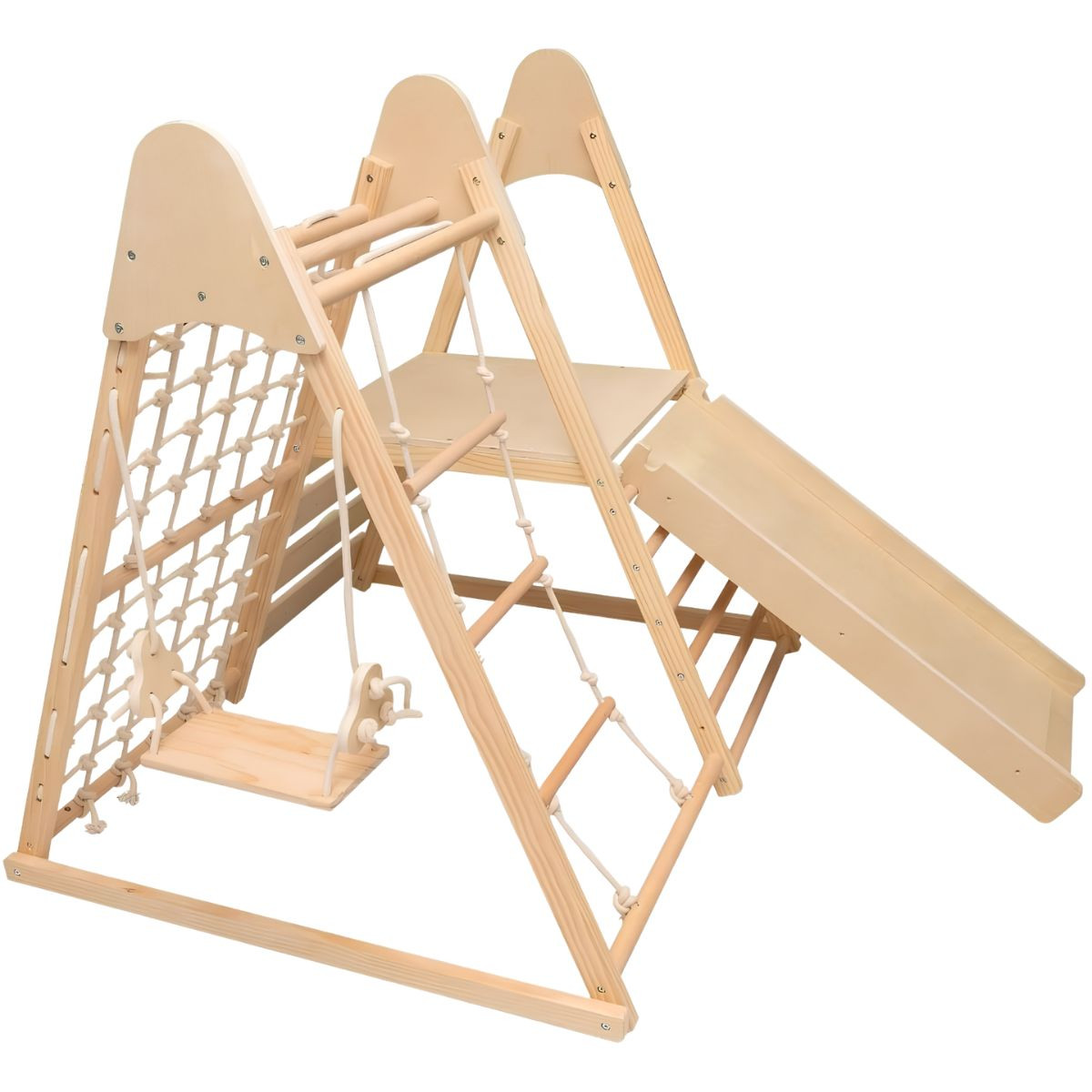 Moni Toys Little Gym 4-in-1 Houten Speeltoestel
