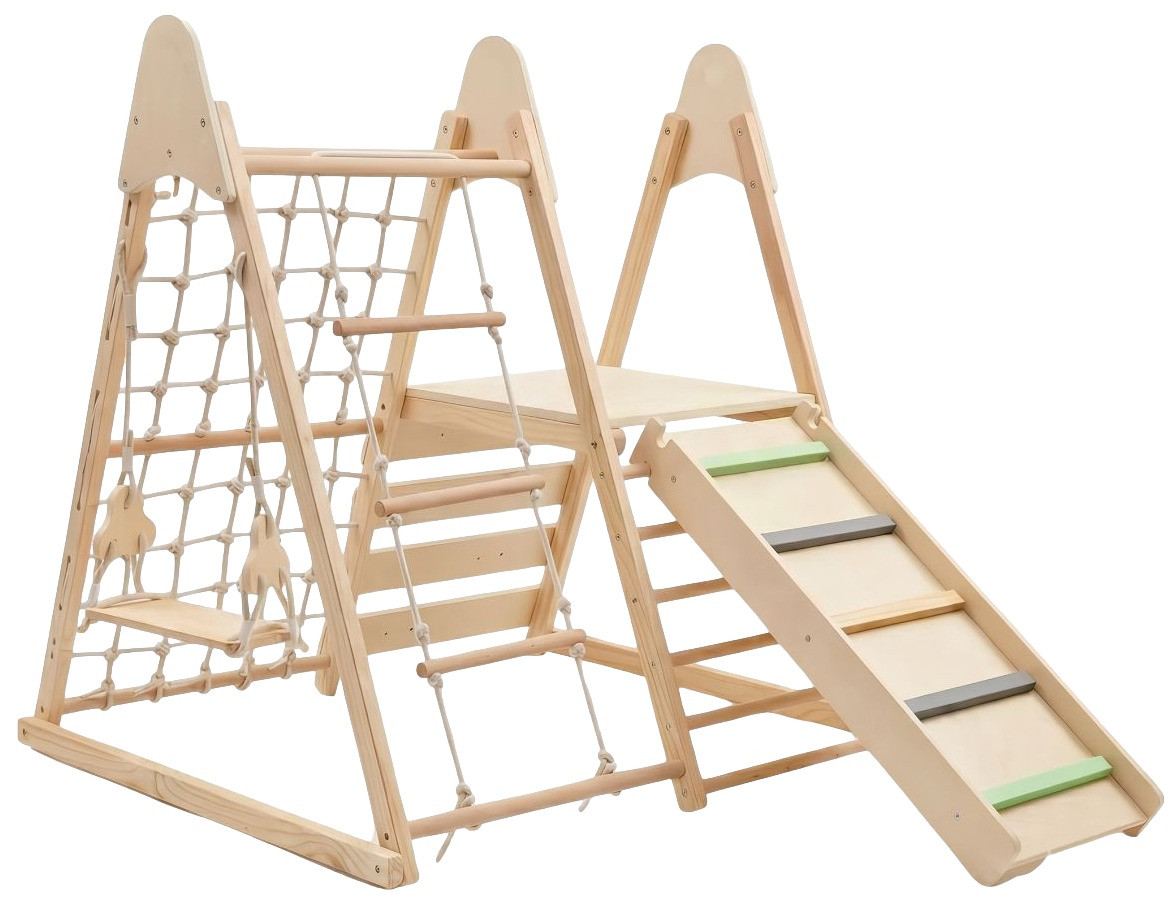 Moni Toys Little Gym 4-in-1 Houten Speeltoestel