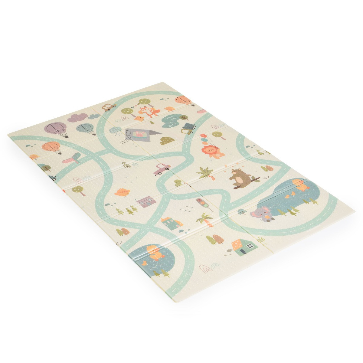 Moni Toys Joy Ride 120 x 180 cm Opvouwbare Omkeerbare Speelmat