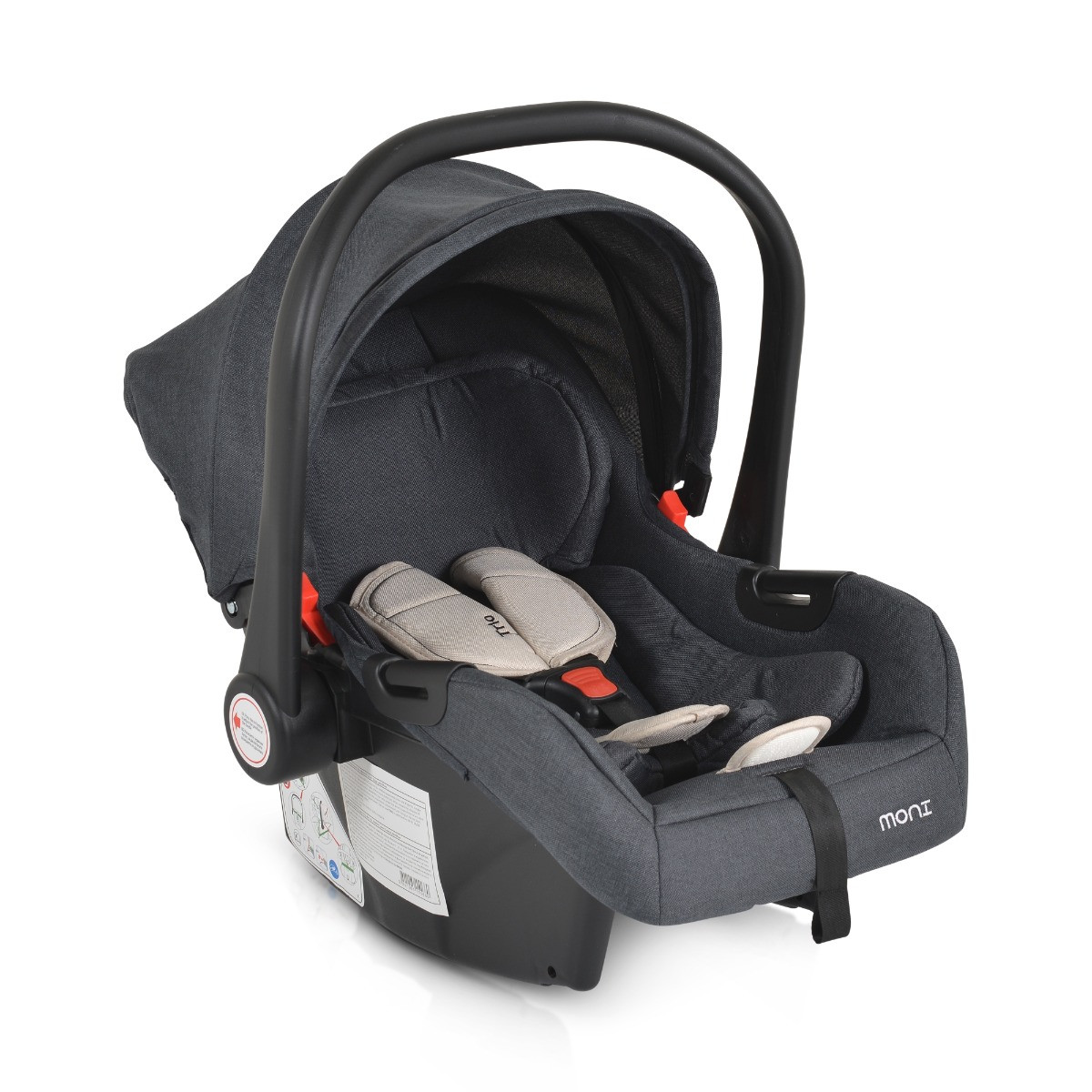 Moni Trio Beige 40-87 cm i-Size Autostoel