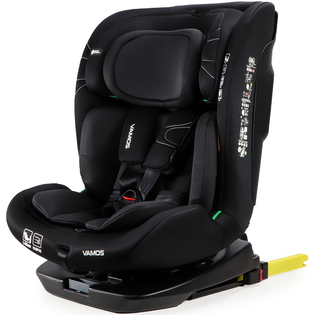 Moni Vamos Intence Black 40-150 cm 360° i-Size Autostoel
