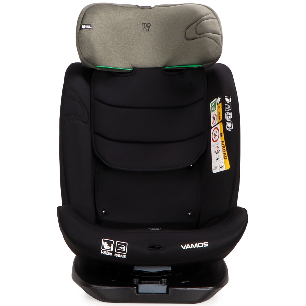Moni Vamos Military Green 40-150 cm 360° i-Size Autostoel