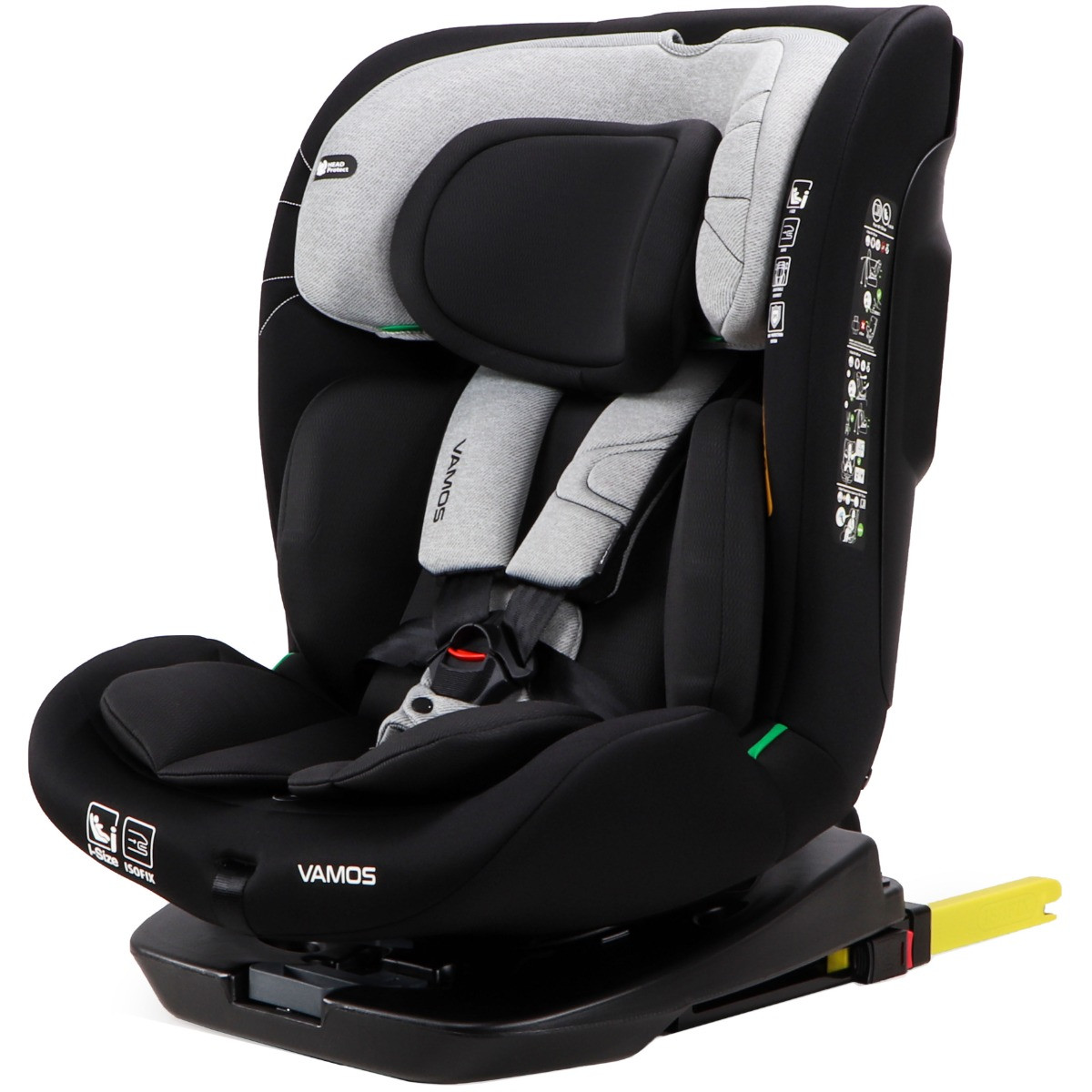 Moni Vamos Stone Gray 40-150 cm 360° i-Size Autostoel