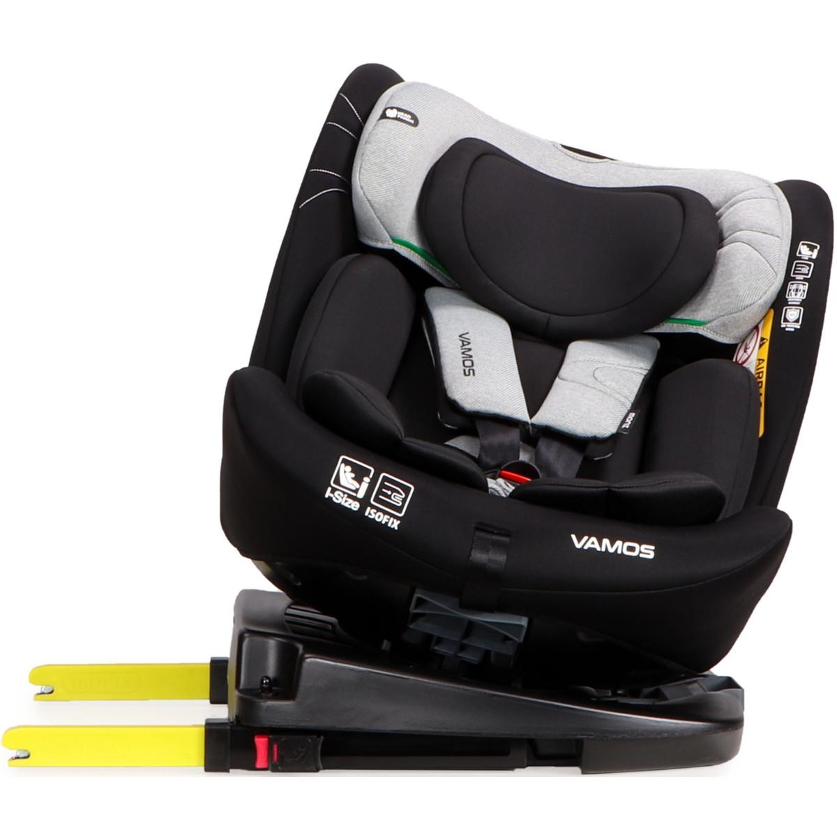 Moni Vamos Stone Gray 40-150 cm 360° i-Size Autostoel