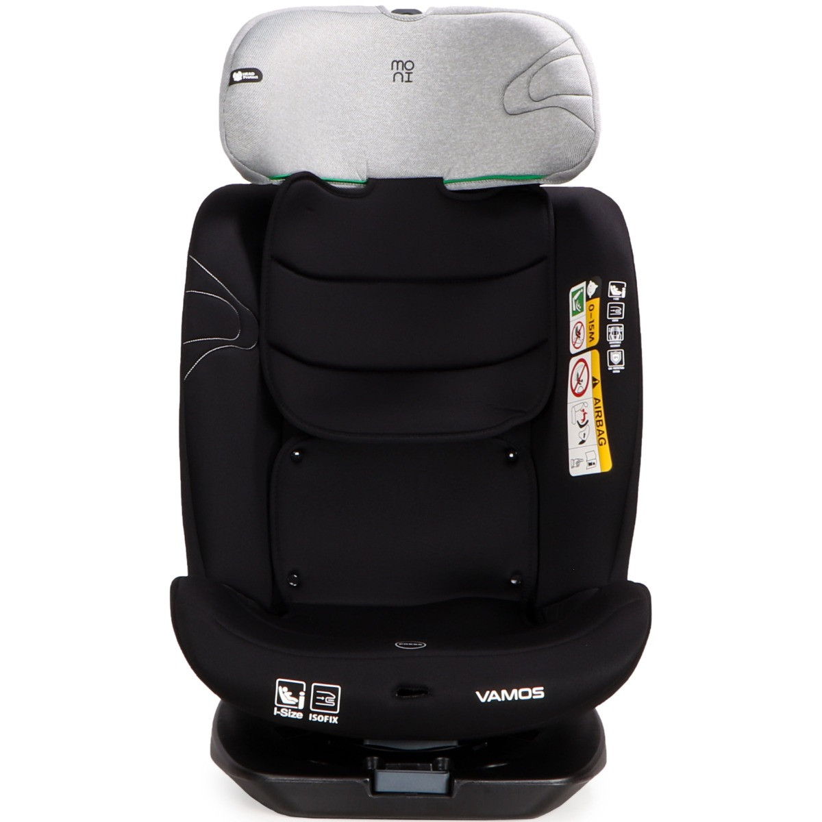 Moni Vamos Stone Gray 40-150 cm 360° i-Size Autostoel