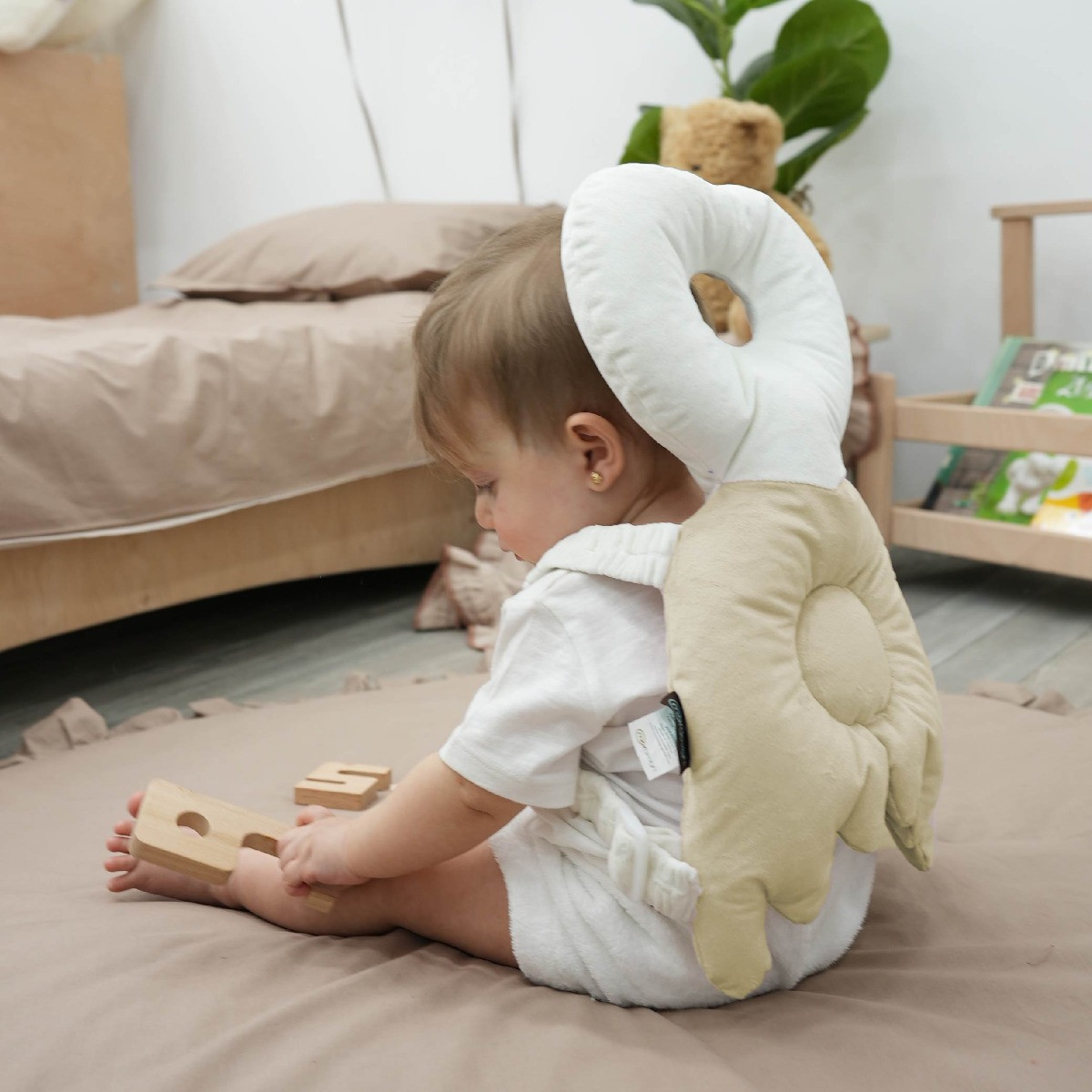 Mordesign Angel Wings Cream Baby Hoofd- en Nekbeschermer
