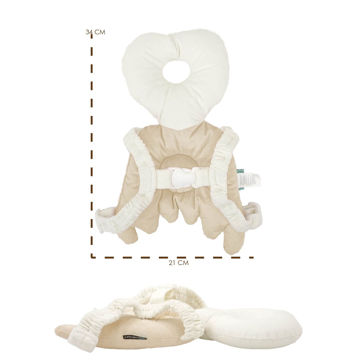 Mordesign Angel Wings Cream Baby Hoofd- en Nekbeschermer