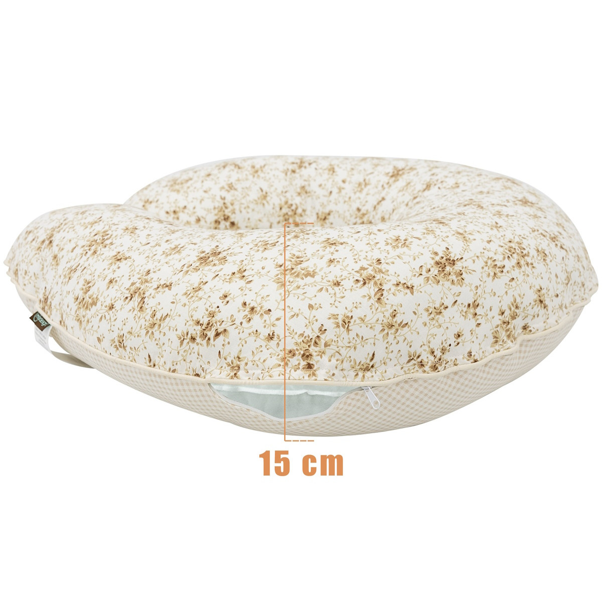 Mordesign Beige Flowers Voedingskussen