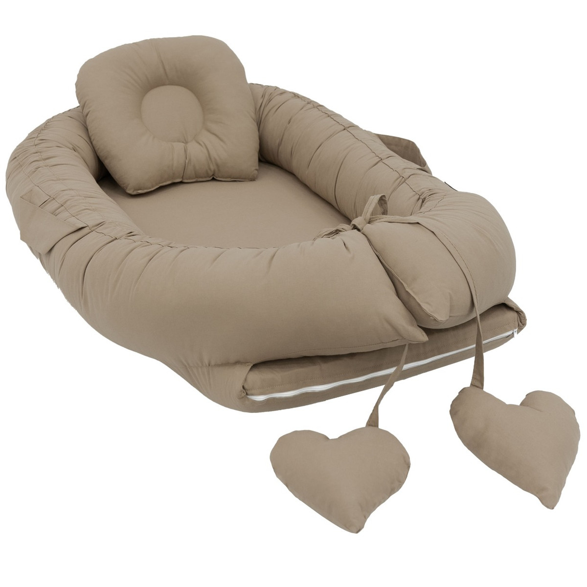 Mordesign Cappuccino Babynest met Kussen