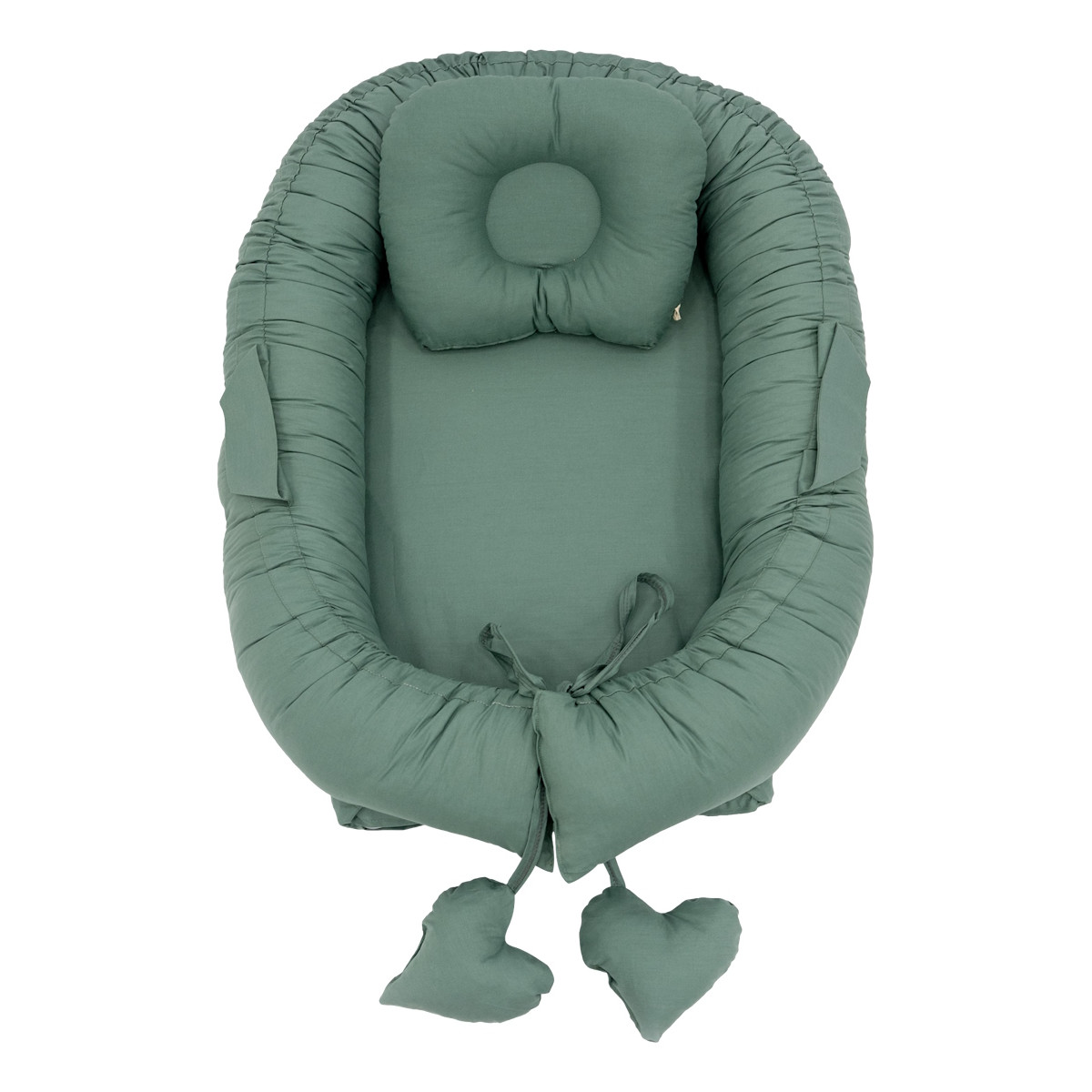 Mordesign Emerald Green Babynest met Kussen