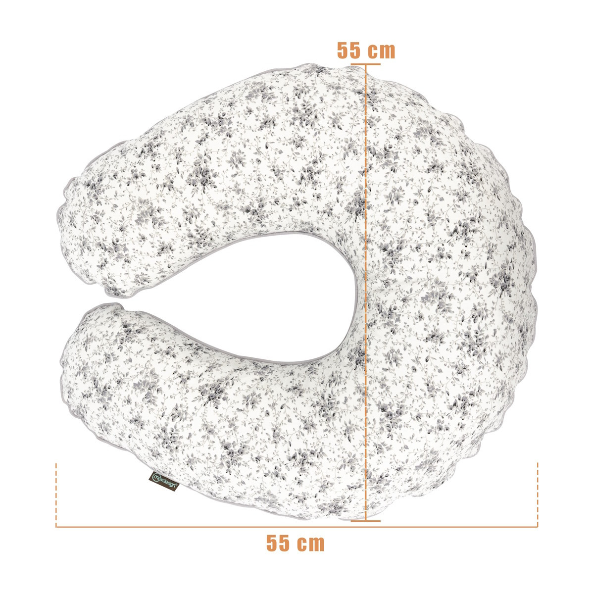 Mordesign Grey Flowers Voedingskussen