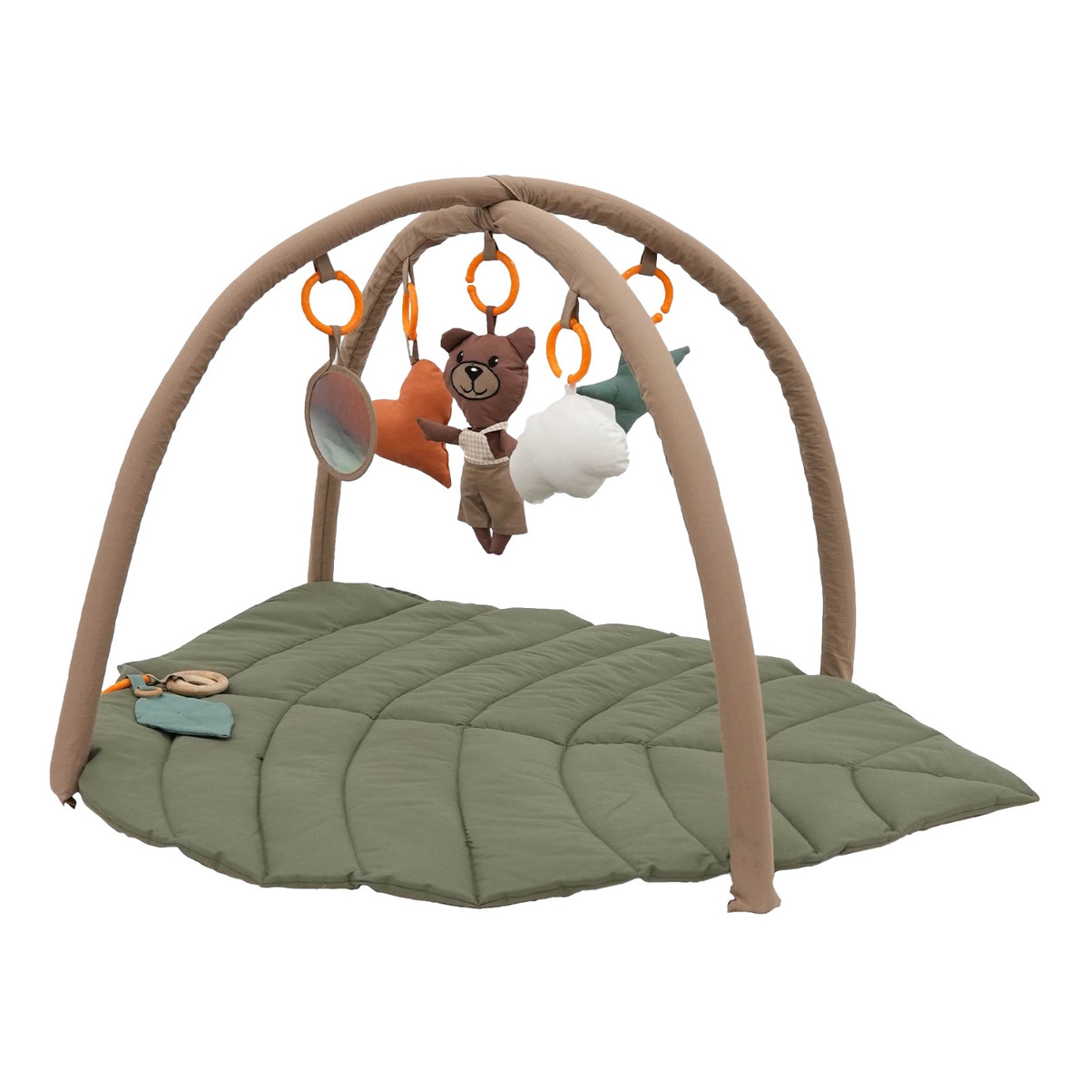 Mordesign Leaf Forest Green Activiteiten Gym / Speelkleed