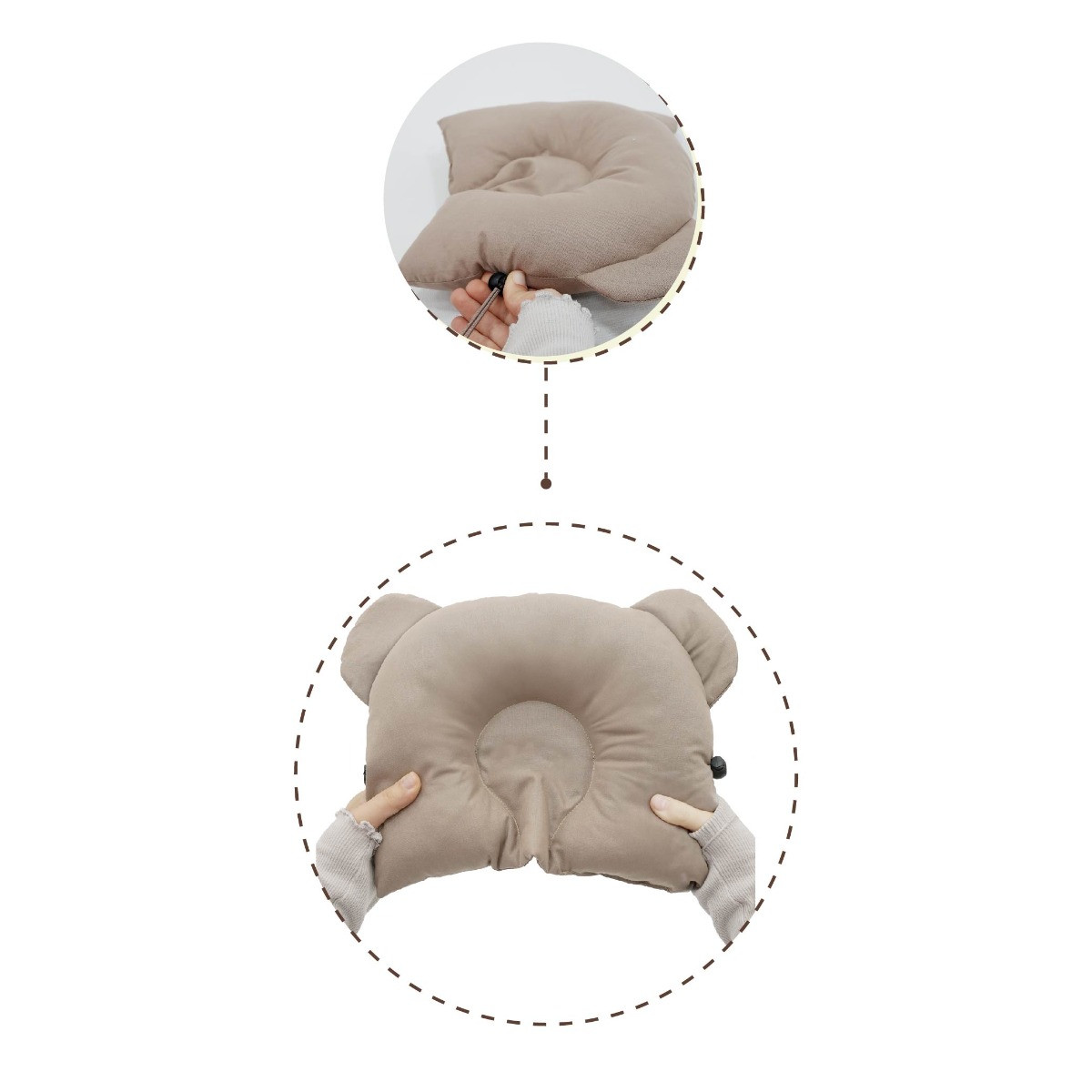 Mordesign Morbear Cappuccino Hoofdkussentje