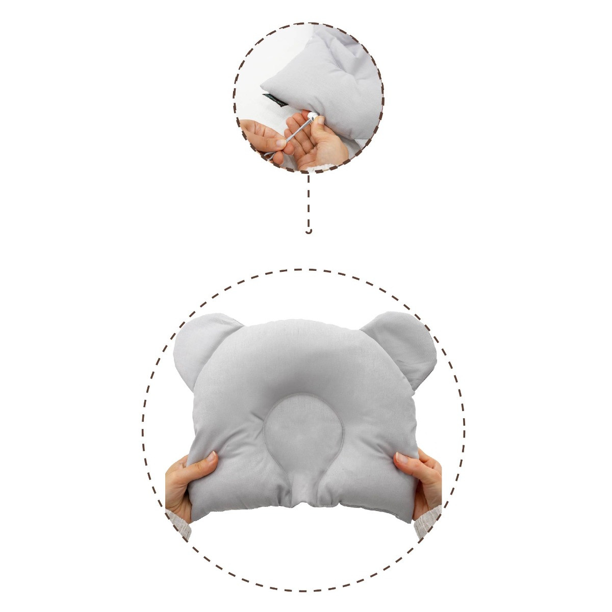 Mordesign Morbear Grey Hoofdkussentje