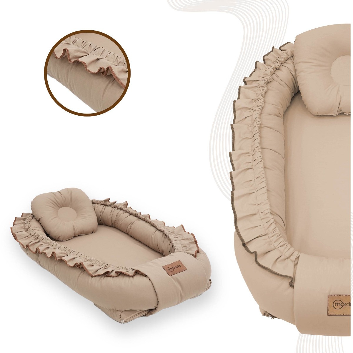 Mordesign Morremix Ruffle Cappuccino Large Babynest