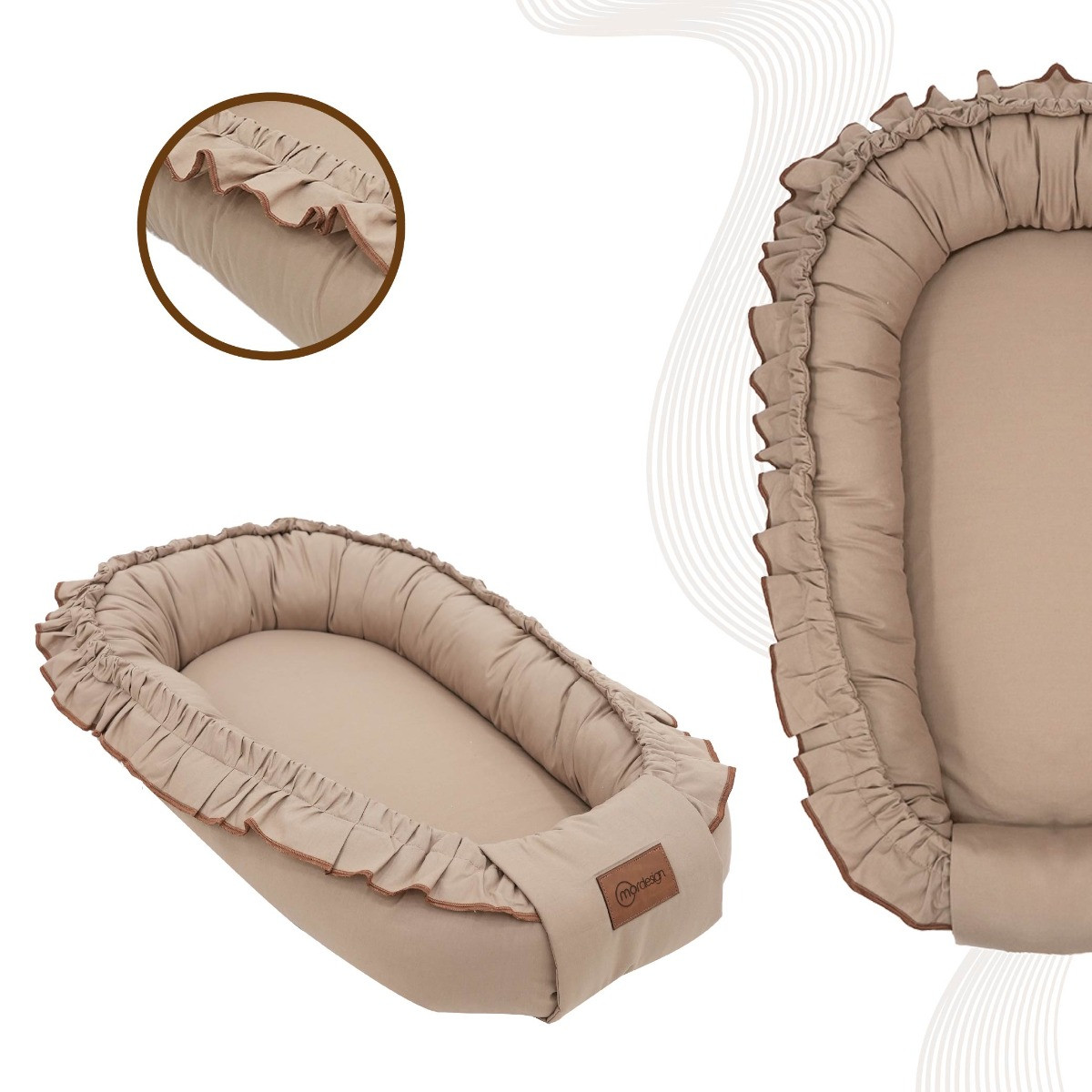 Mordesign Morremix Ruffle Cappuccino Small Babynest