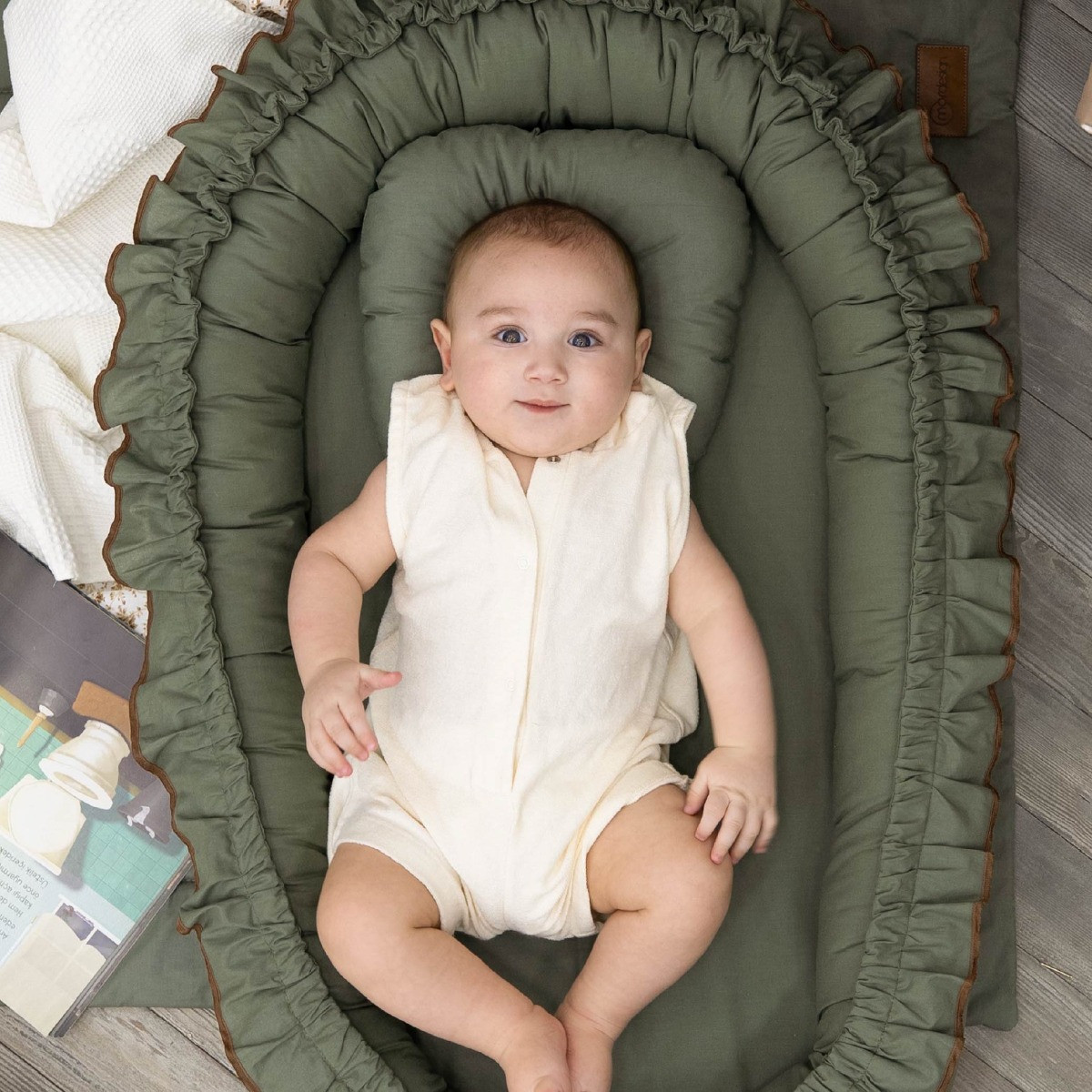 Mordesign Morremix Ruffle Khaki Large Babynest