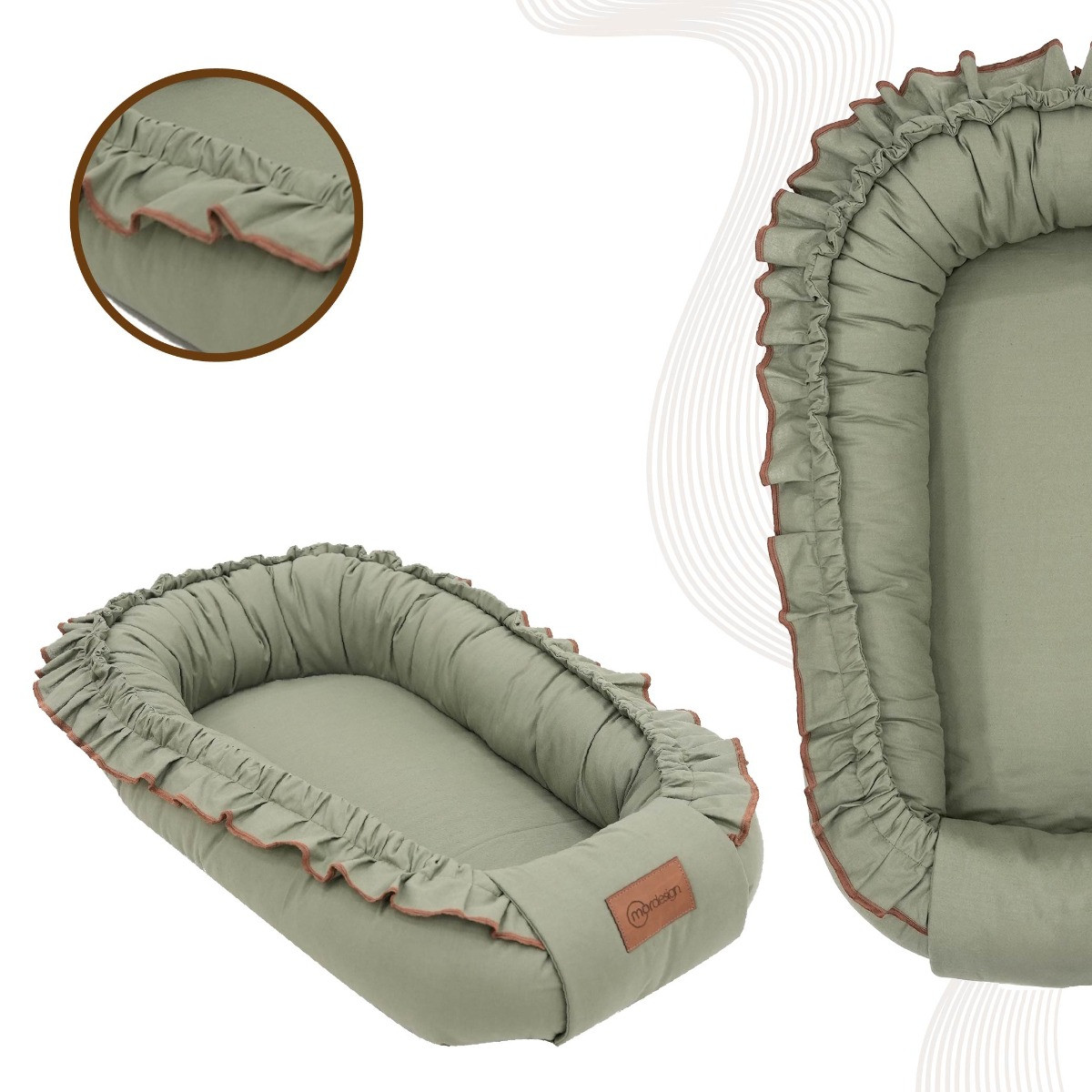 Mordesign Morremix Ruffle Khaki Small Babynest