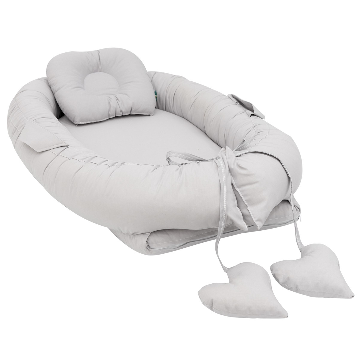 Mordesign Grey Babynest met Kussen